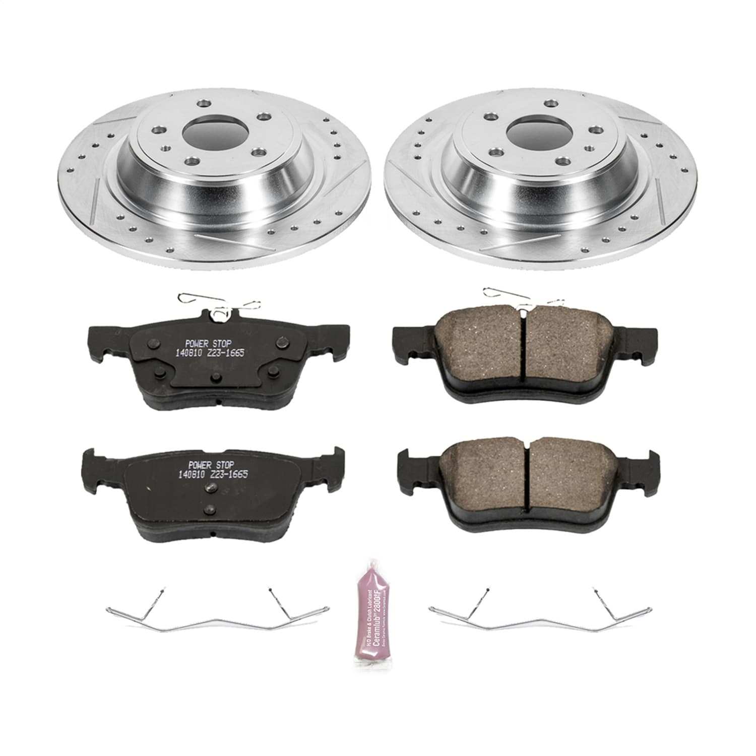 Power Stop - K6559 - Rear - Disc Brake Pad and Rotor Kit image 1