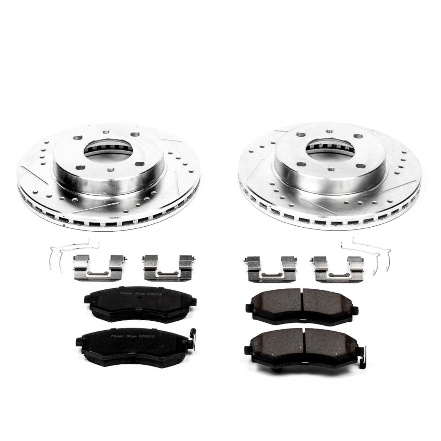 Power Stop - K656 - Front - Disc Brake Pad and Rotor Kit image 1