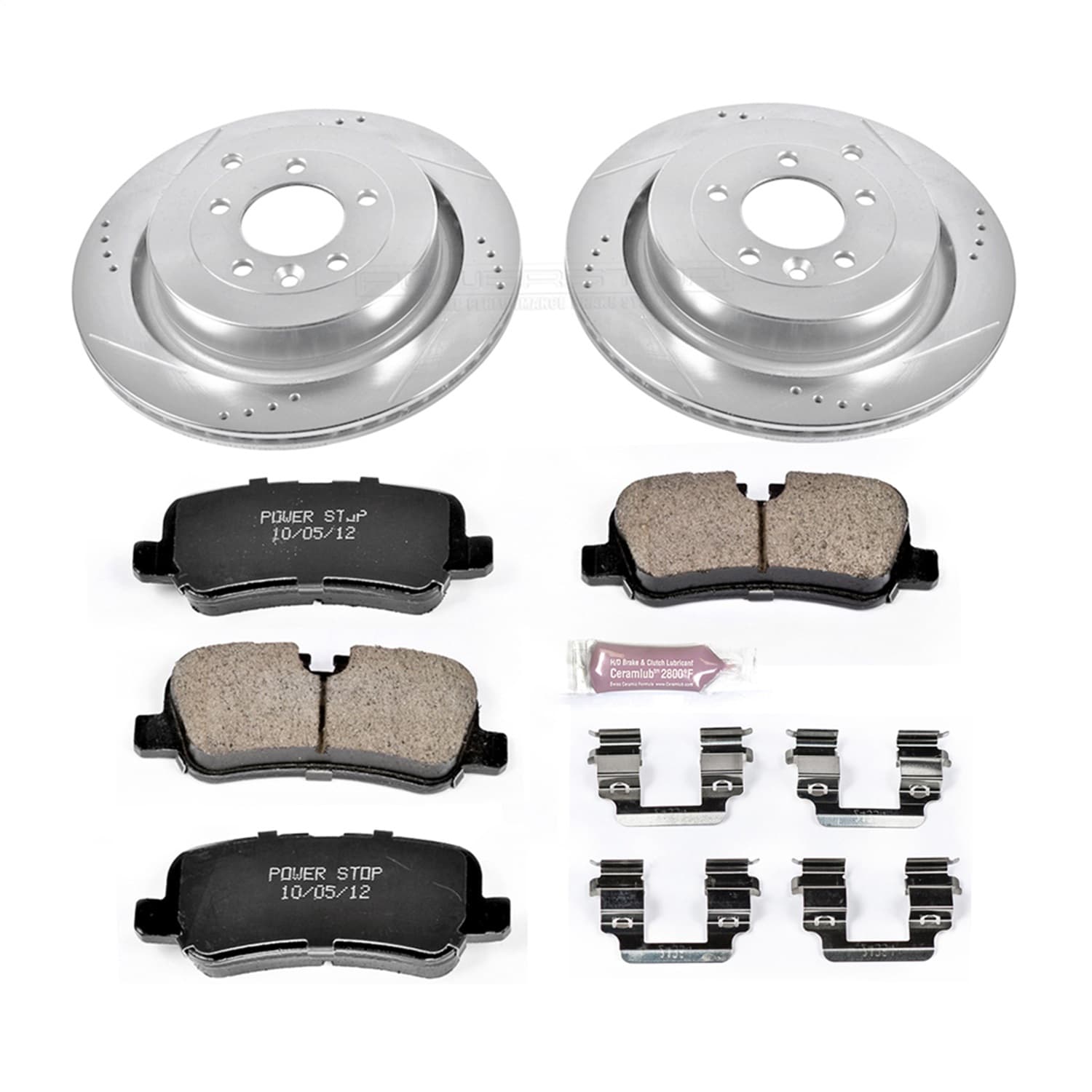 Power Stop - K6564 - Rear - Disc Brake Pad and Rotor Kit image 1