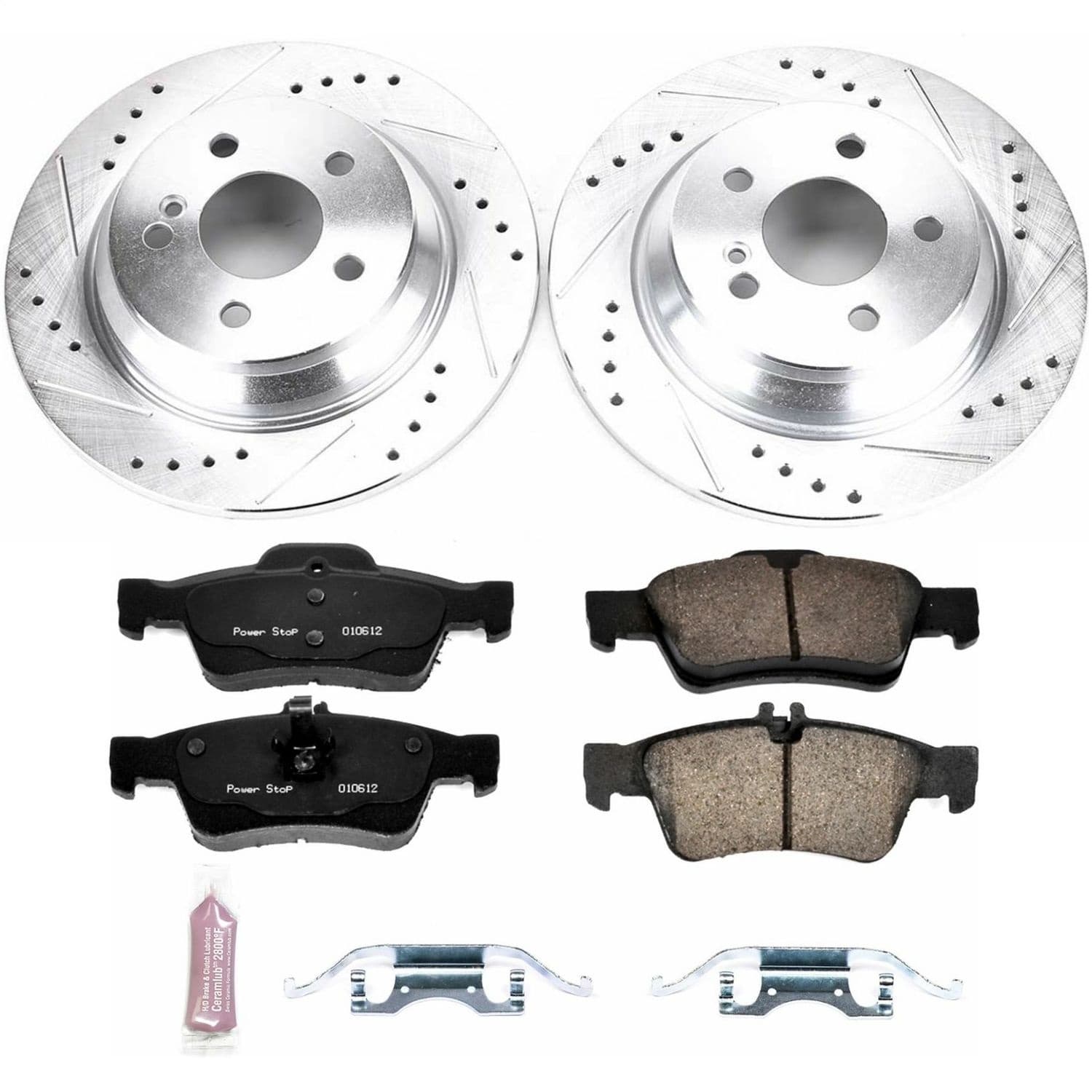 Power Stop - K6566 - Rear - Disc Brake Pad and Rotor Kit image 1