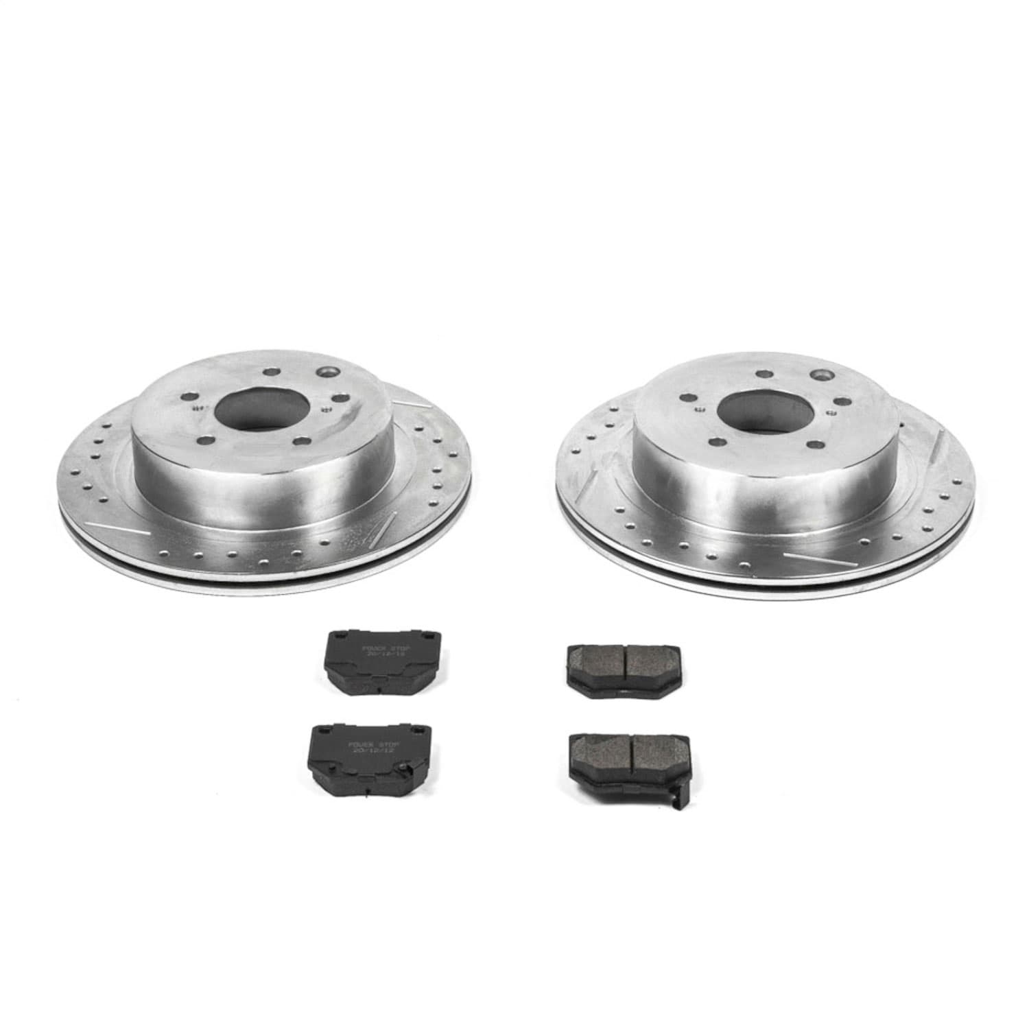 Power Stop - K666 - Rear - Disc Brake Pad and Rotor Kit image 1