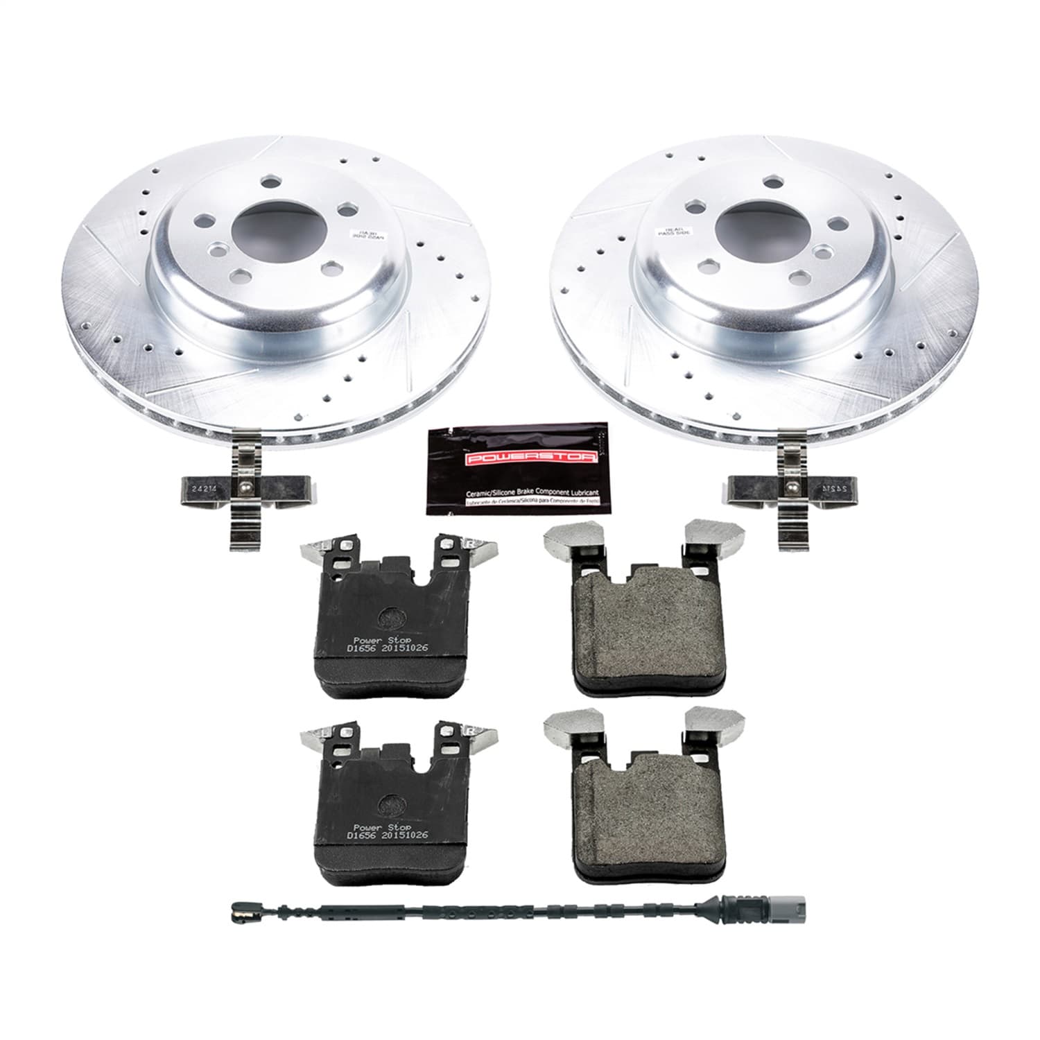 Power Stop - K6672 - Rear - Disc Brake Pad and Rotor Kit image 1