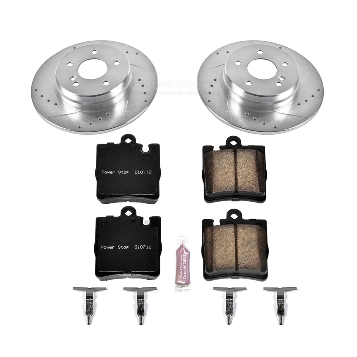 Power Stop - K6697 - Rear - Disc Brake Pad and Rotor Kit image 1
