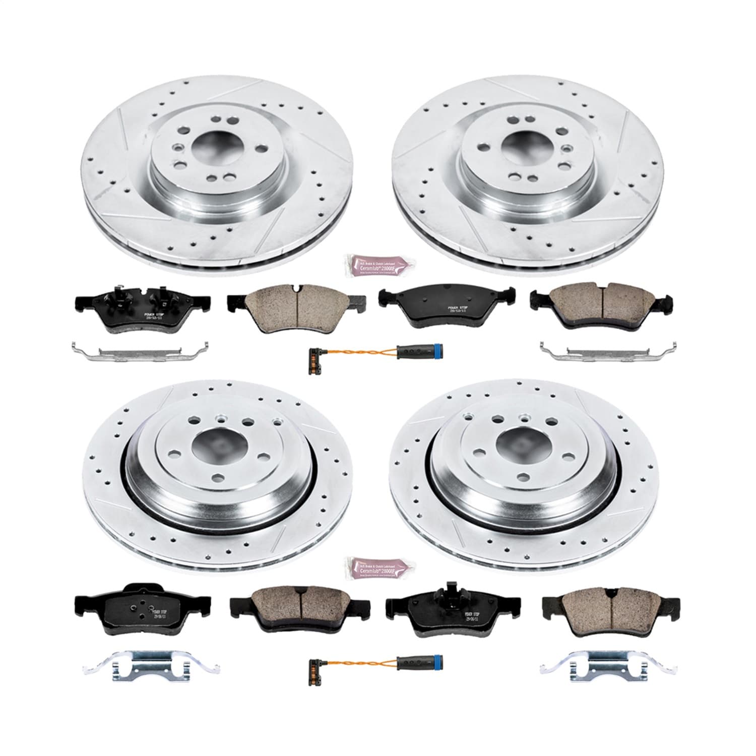 Power Stop - K6707 - Front and Rear - Disc Brake Pad and Rotor Kit image 1