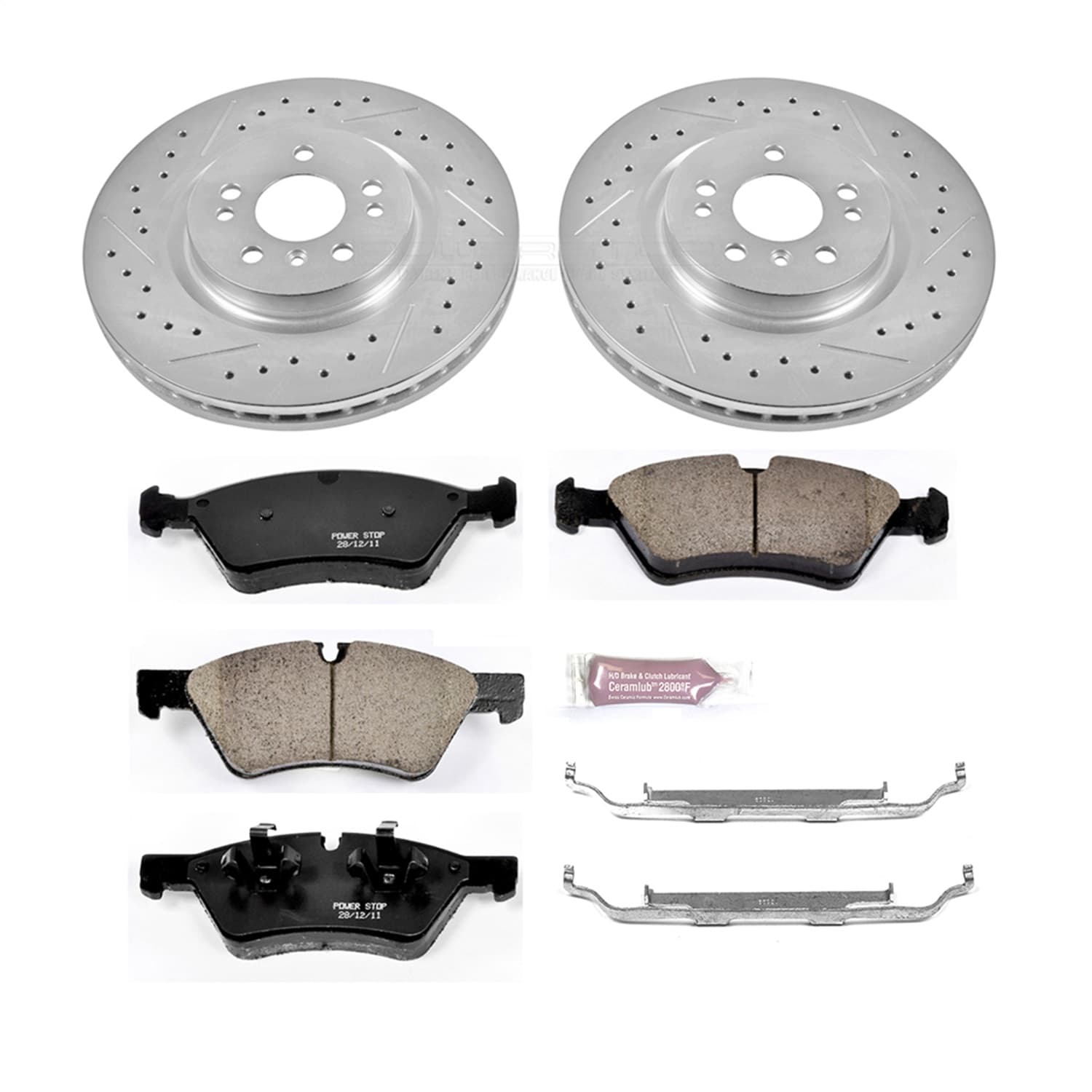 Power Stop - K6709 - Front - Disc Brake Pad and Rotor Kit image 1
