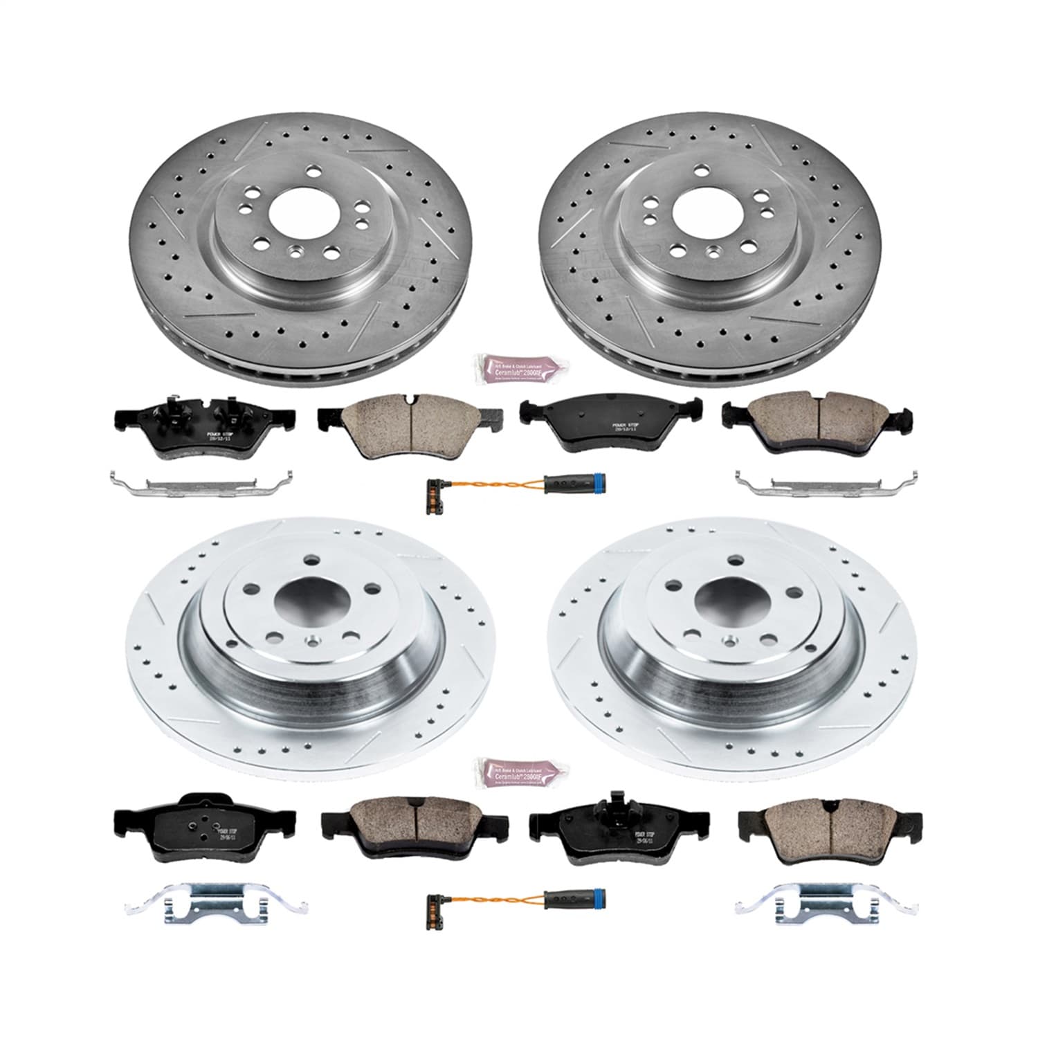 Power Stop - K6710 - Front and Rear - Disc Brake Pad and Rotor Kit image 1