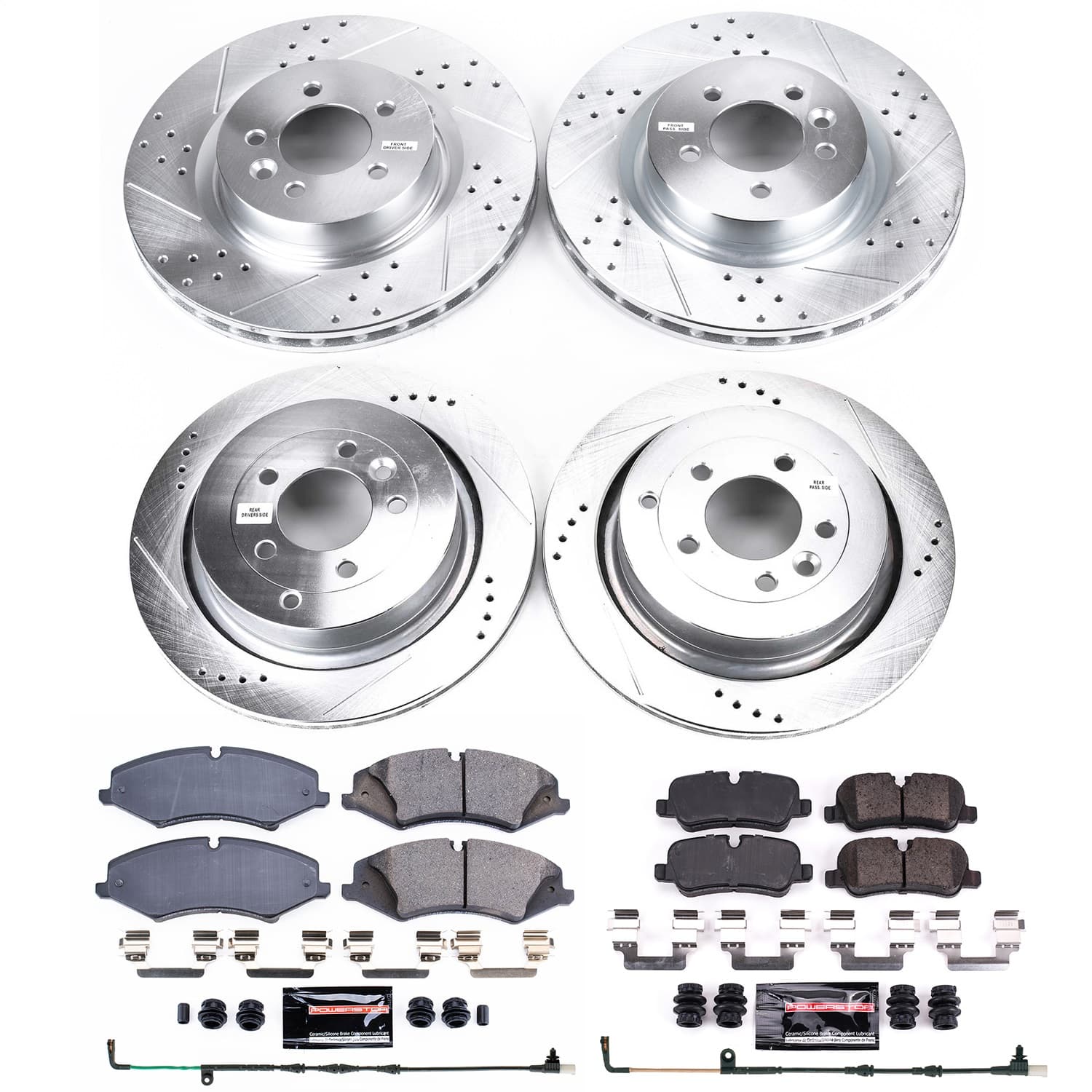 Power Stop - K6720 - Front and Rear - Disc Brake Pad and Rotor Kit image 1