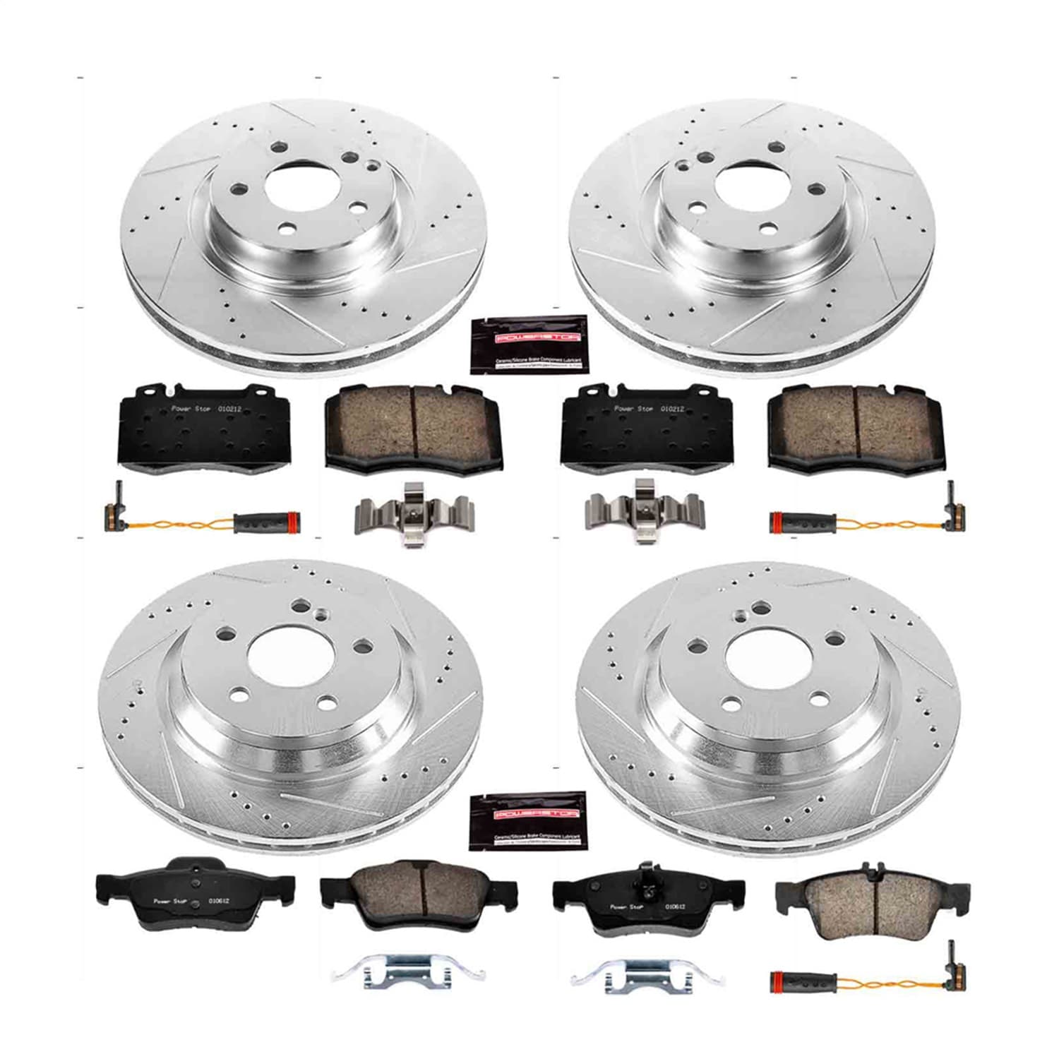 Power Stop - K6751 - Front and Rear - Disc Brake Pad and Rotor Kit image 1