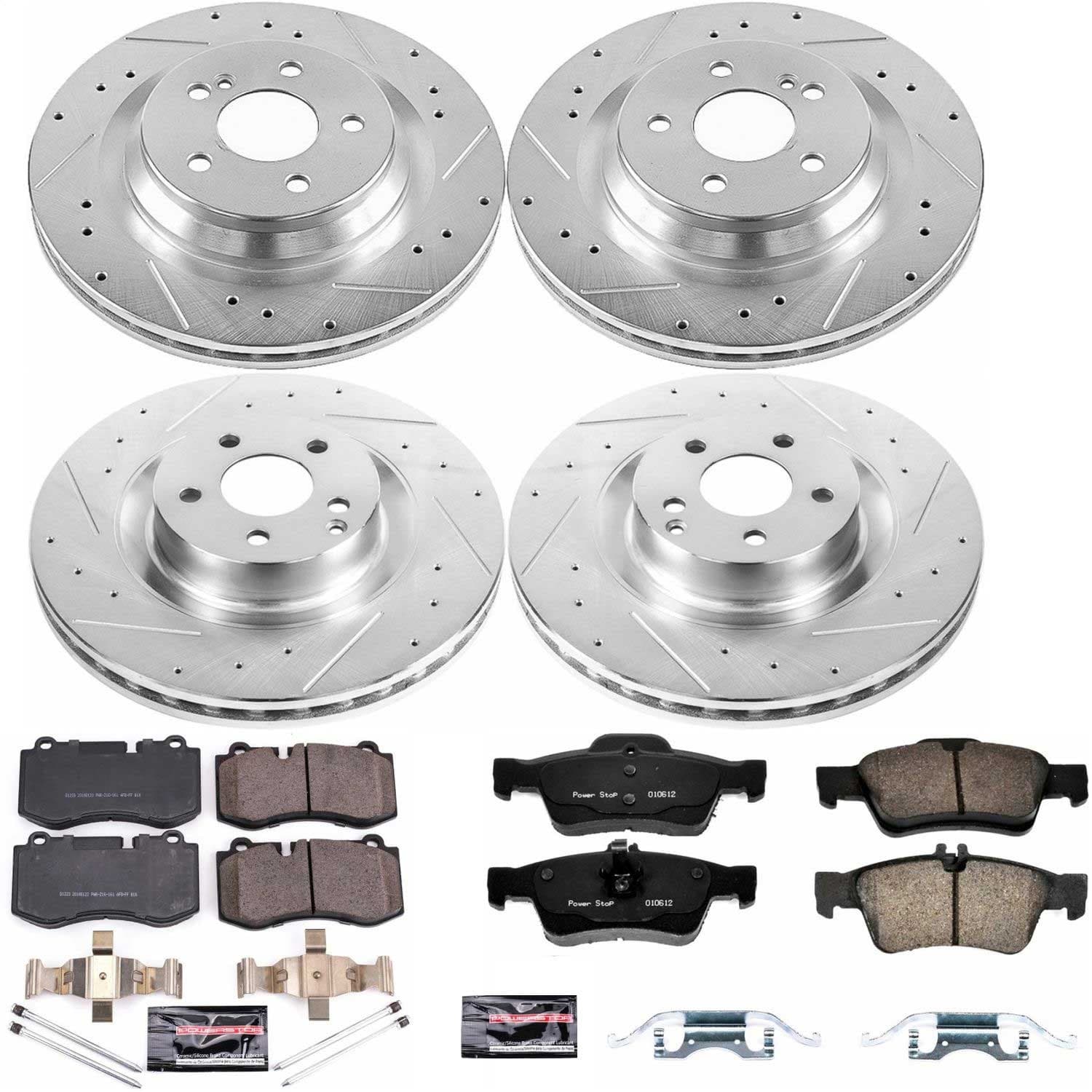 Power Stop - K6756 - Front and Rear - Disc Brake Pad and Rotor Kit image 1
