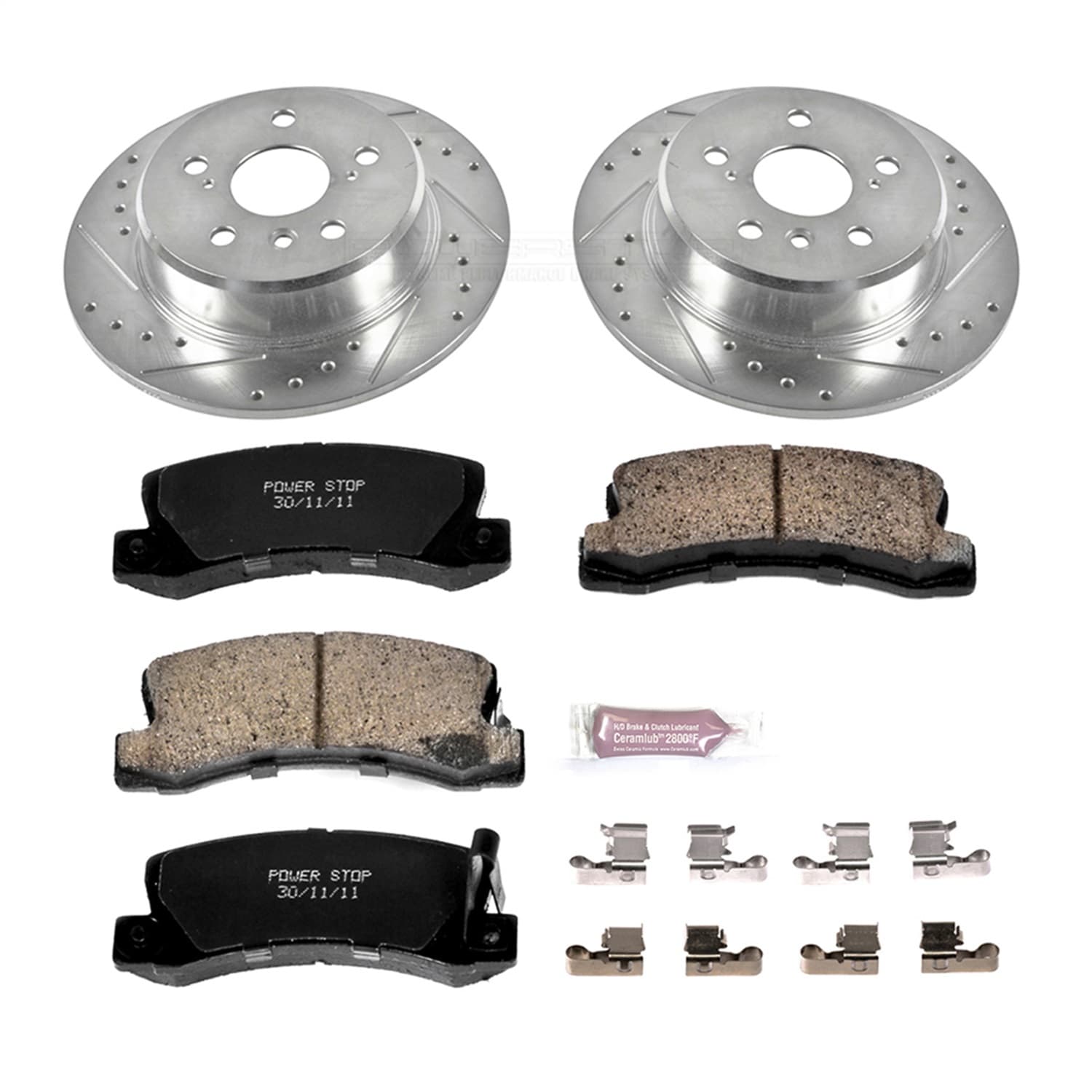 Power Stop - K6784 - Rear - Disc Brake Pad and Rotor Kit image 1