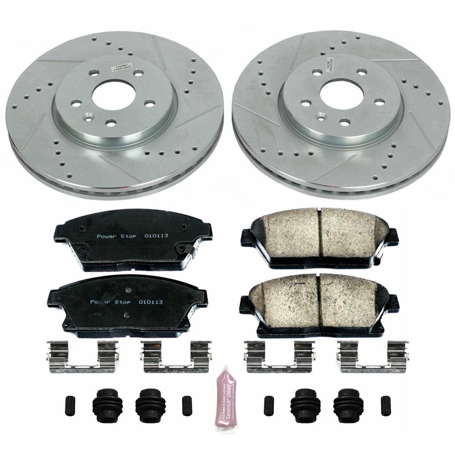 Power Stop - K6793 - Front - Disc Brake Pad and Rotor Kit image 1