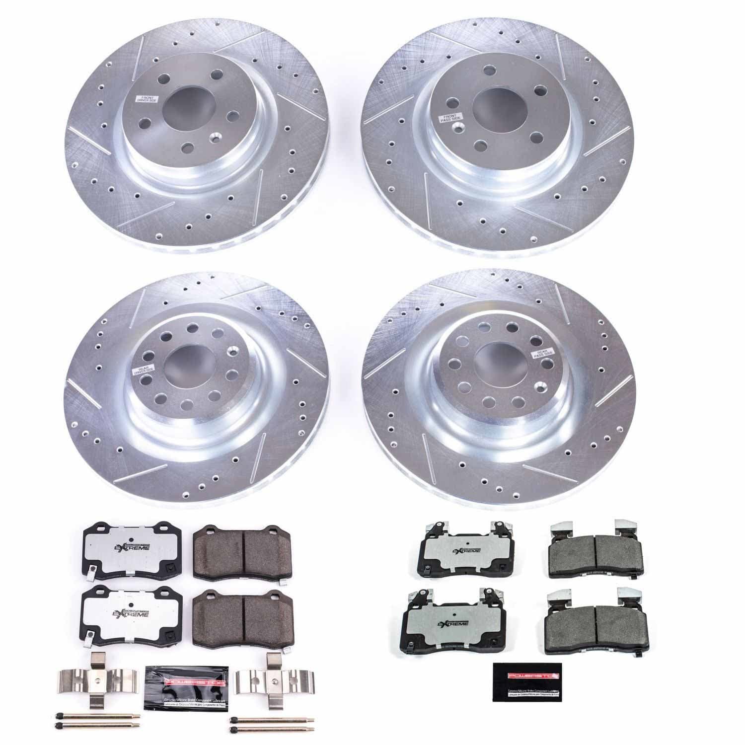 Power Stop - K6797-26 - Front and Rear - Disc Brake Pad and Rotor Kit image 1