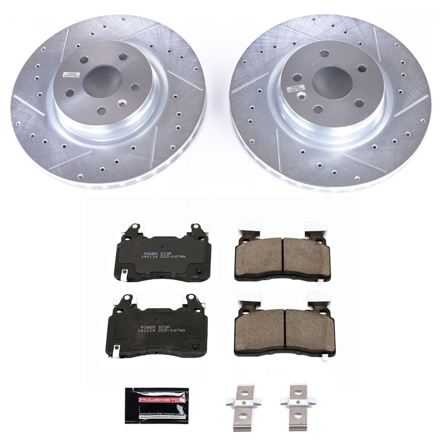 Power Stop - K6798 - Front - Disc Brake Pad and Rotor Kit image 1