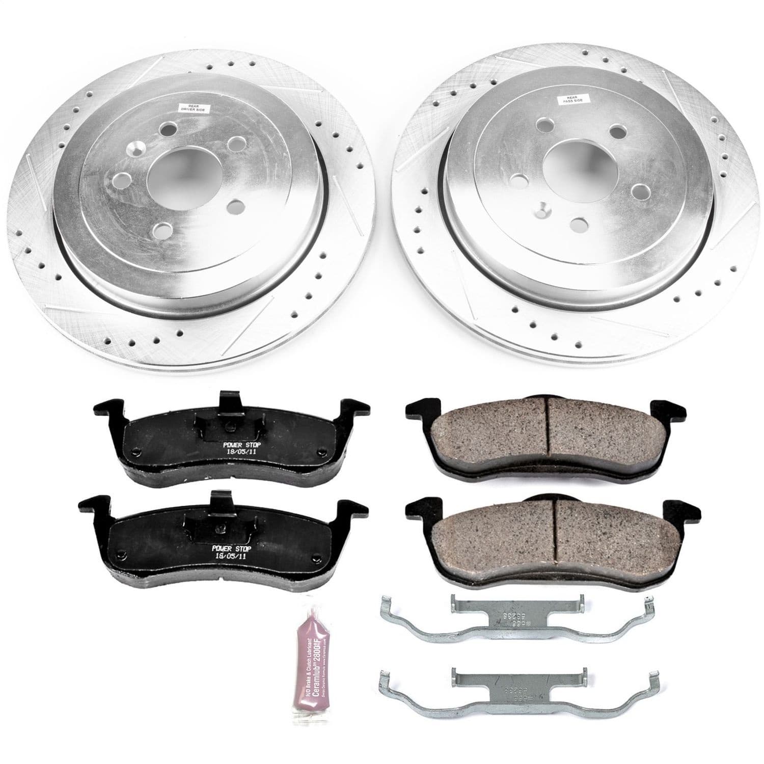 Power Stop - K6819 - Rear - Disc Brake Pad and Rotor Kit image 1