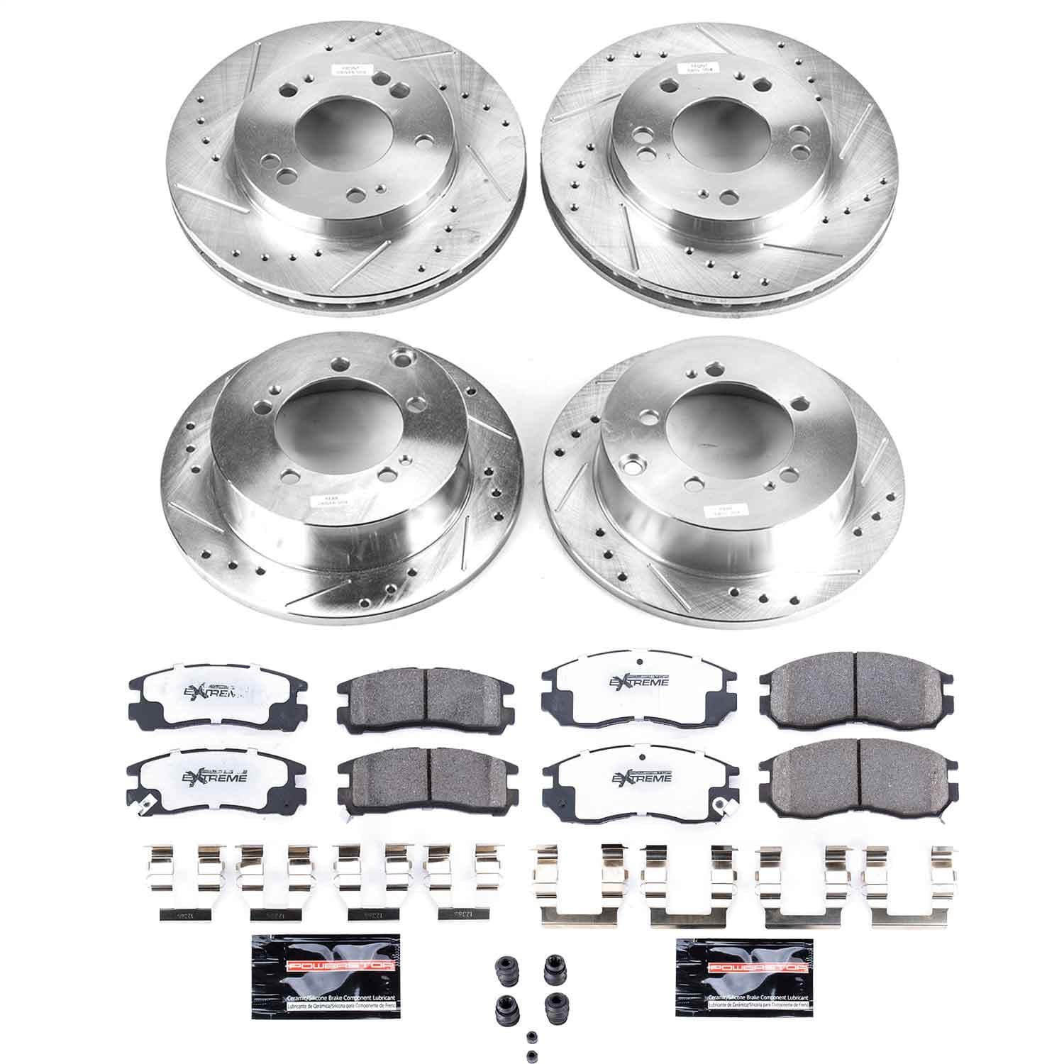 Power Stop - K683-26 - Front and Rear - Disc Brake Pad and Rotor Kit image 1