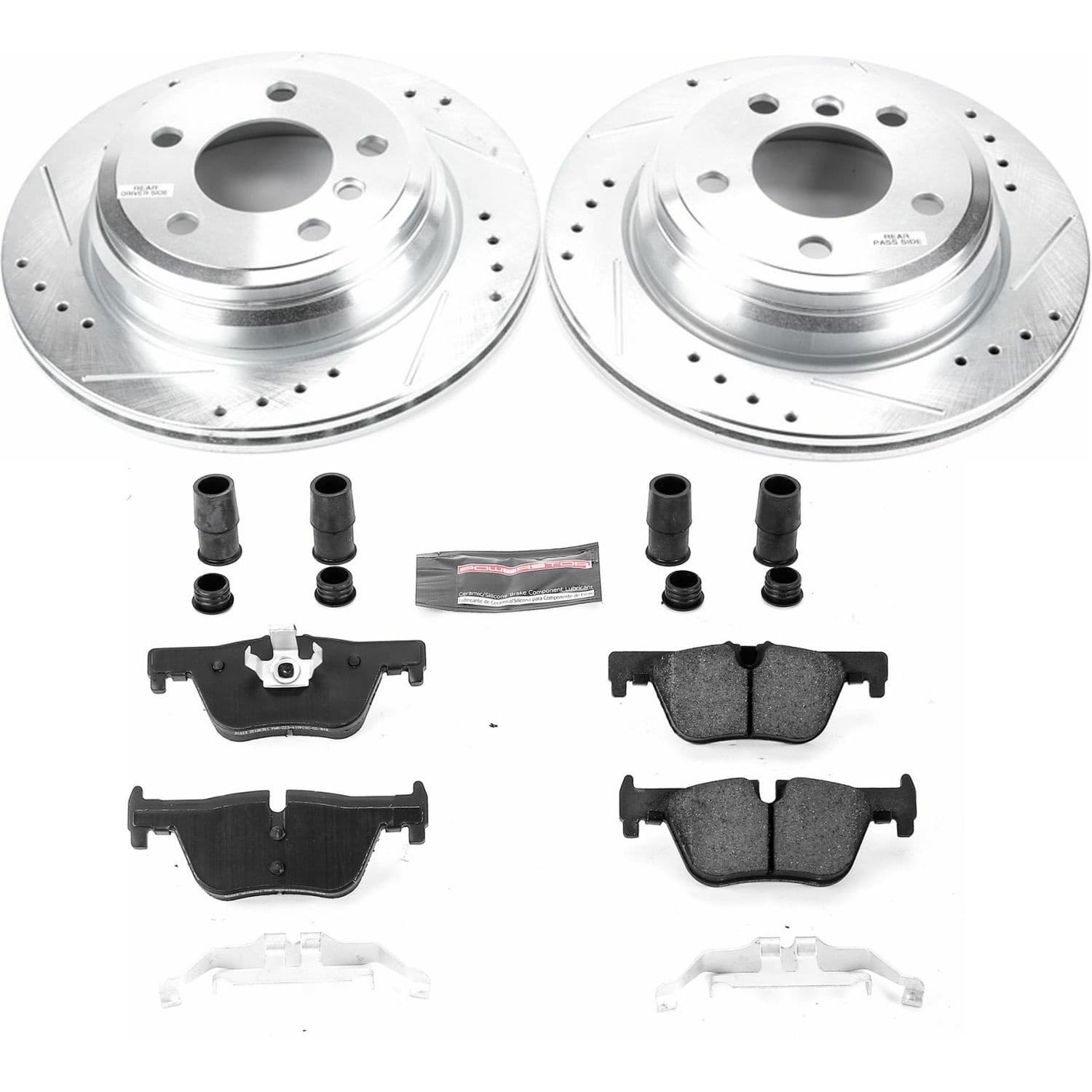 Power Stop - K6852 - Rear - Disc Brake Pad and Rotor Kit image 1