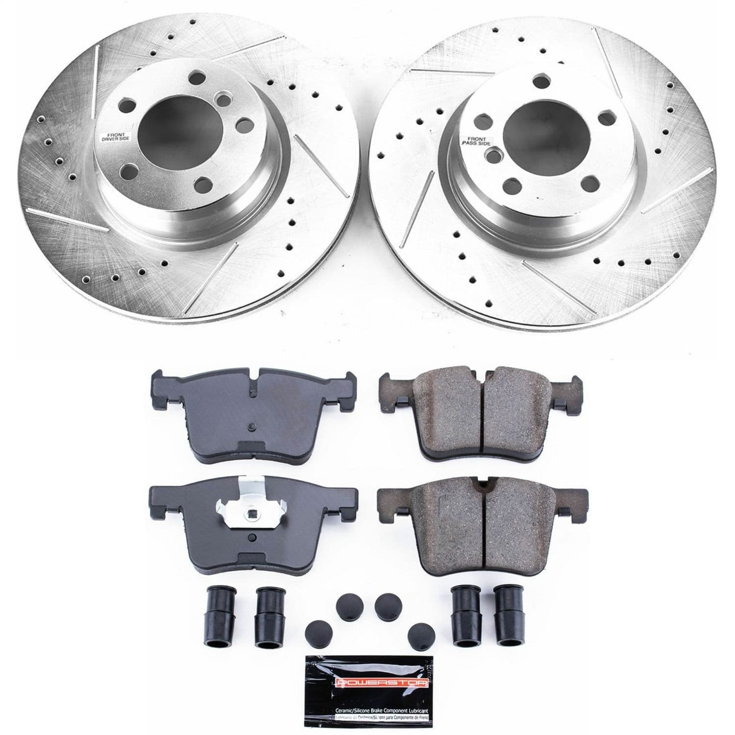 Power Stop - K6854 - Front - Disc Brake Pad and Rotor Kit image 1