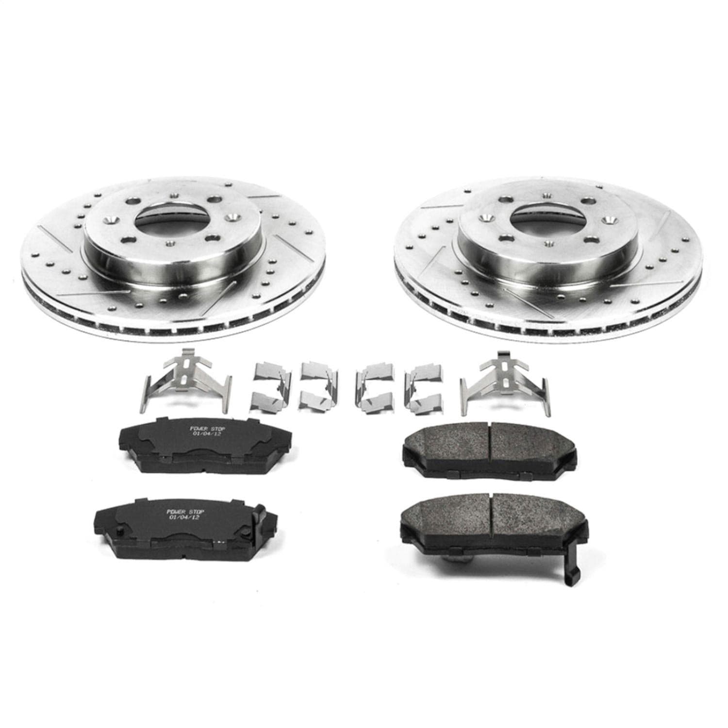 Power Stop - K688 - Front - Disc Brake Pad and Rotor Kit image 1