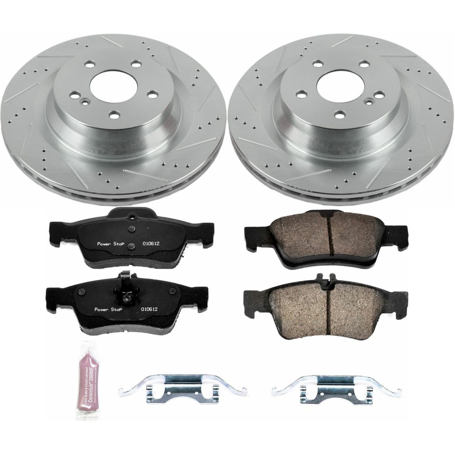 Power Stop - K6881 - Rear - Disc Brake Pad and Rotor Kit image 1