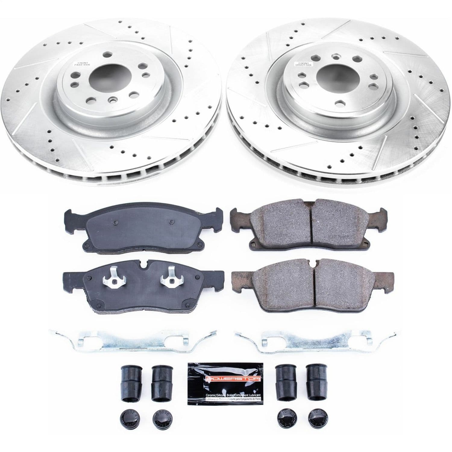 Power Stop - K6883 - Front - Disc Brake Pad and Rotor Kit image 1