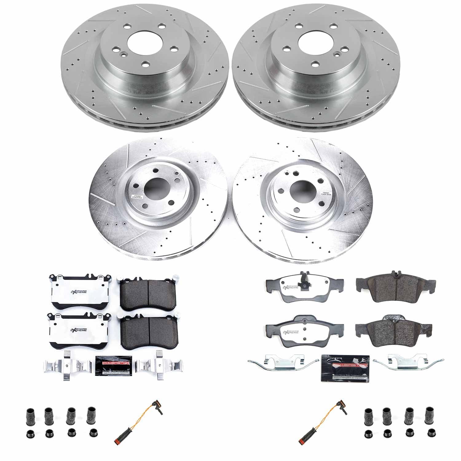 Power Stop - K6885-26 - Front and Rear - Disc Brake Pad and Rotor Kit image 1