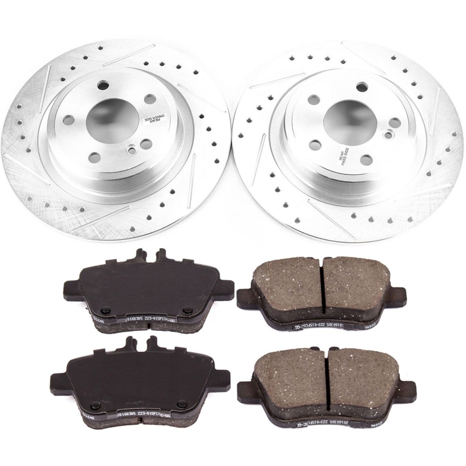 Power Stop - K6895 - Rear - Disc Brake Pad and Rotor Kit image 1