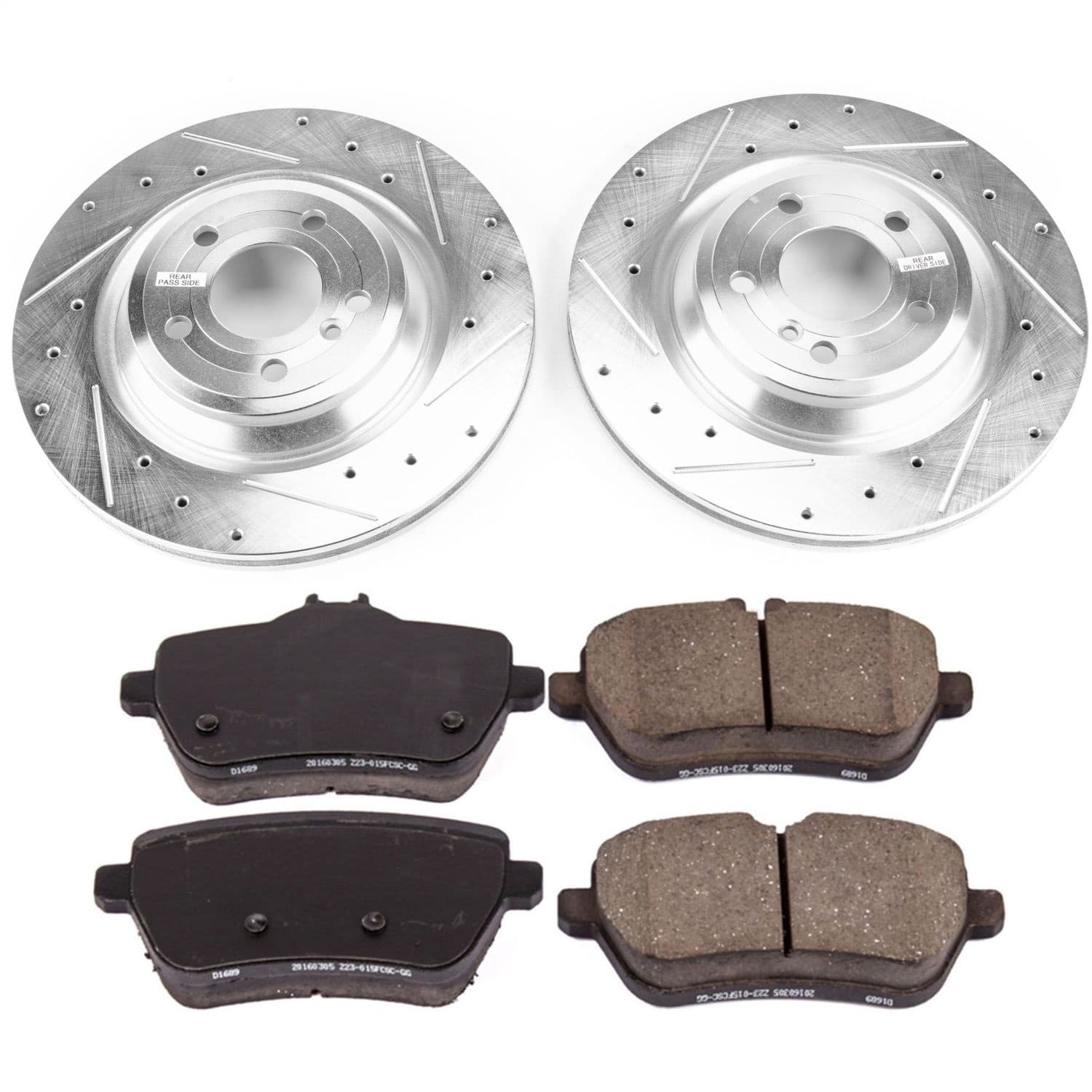 Power Stop - K6904 - Rear - Disc Brake Pad and Rotor Kit image 1