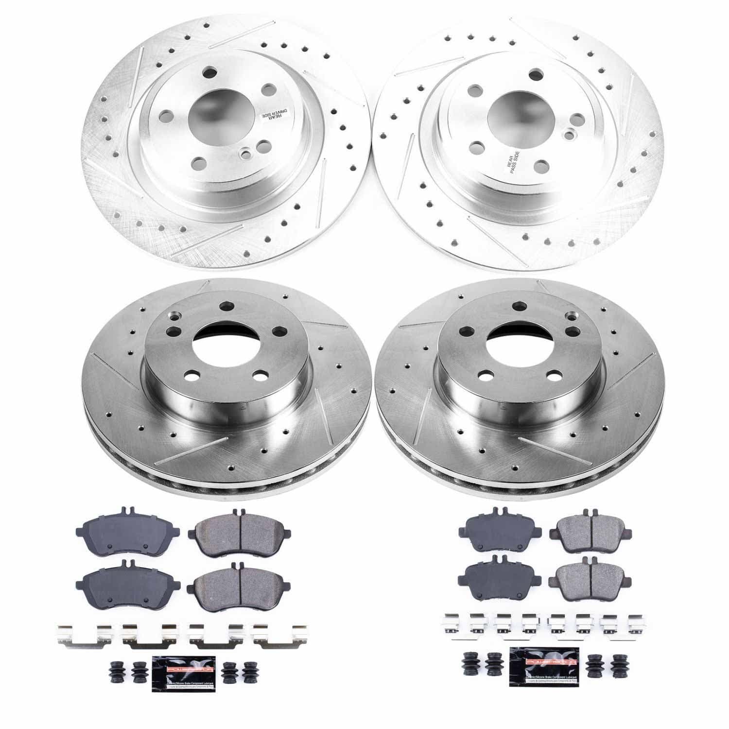 Power Stop - K6926 - Front and Rear - Disc Brake Pad and Rotor Kit image 1