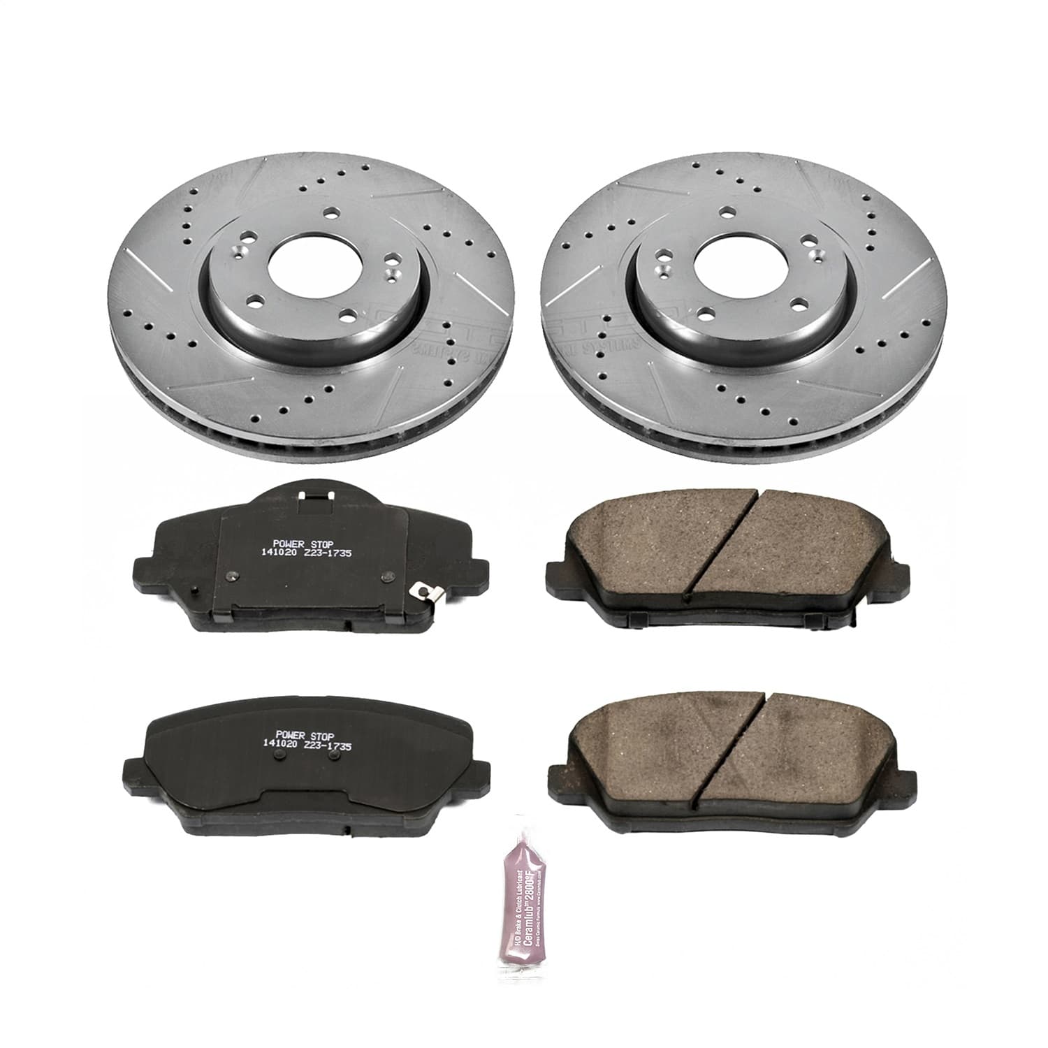 Power Stop - K6935 - Front - Disc Brake Pad and Rotor Kit image 1