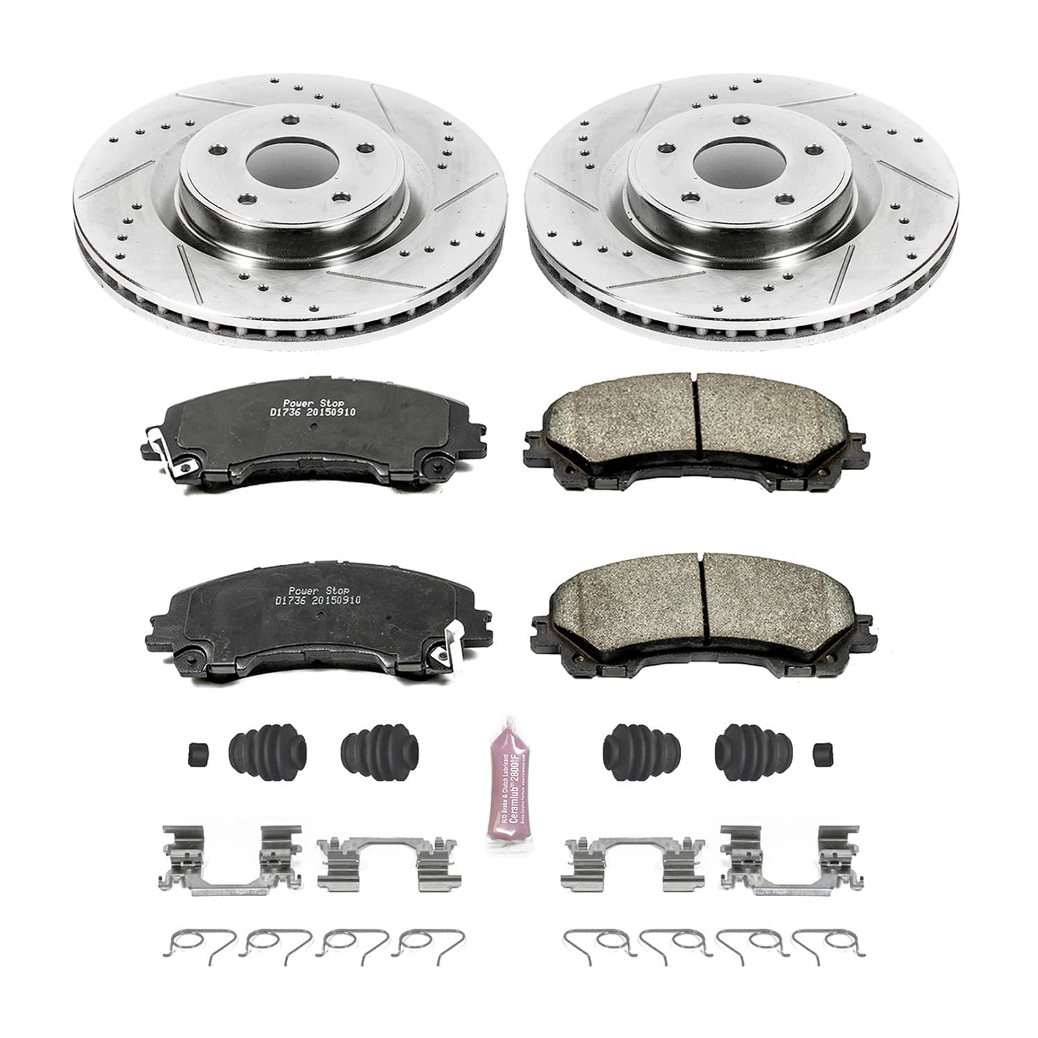 Power Stop - K6944 - Front - Disc Brake Pad and Rotor Kit image 1