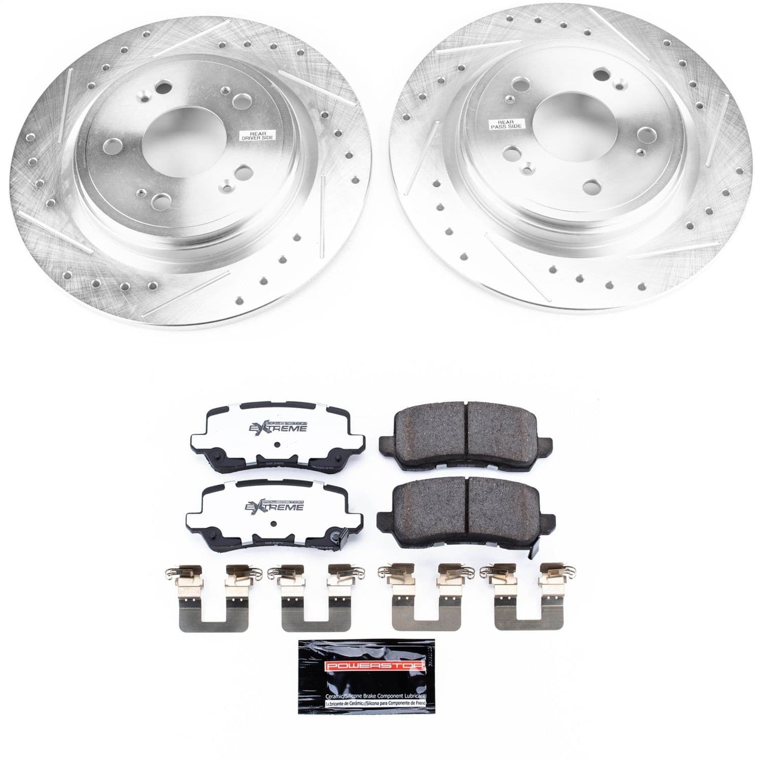 Power Stop - K6952-26 - Rear - Disc Brake Pad and Rotor Kit image 1