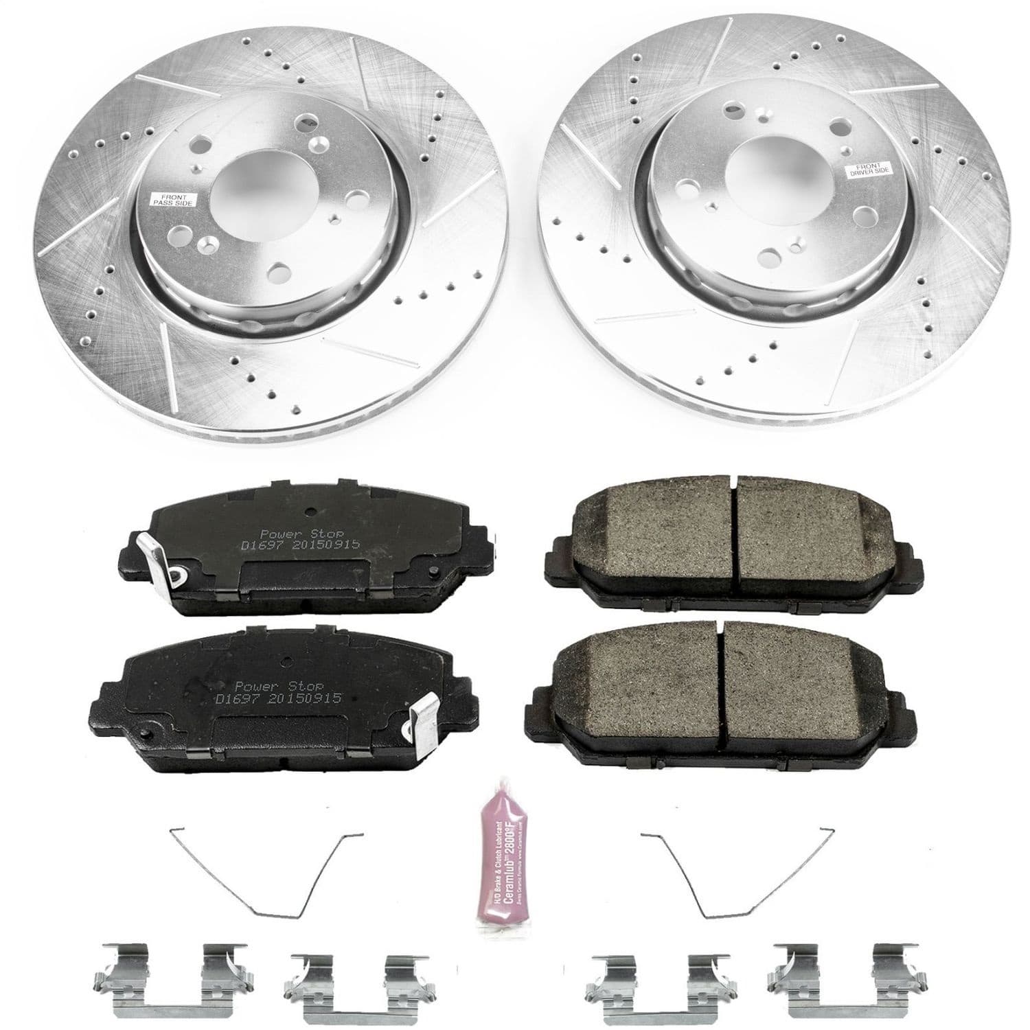 Power Stop - K6955 - Front - Disc Brake Pad and Rotor Kit image 1