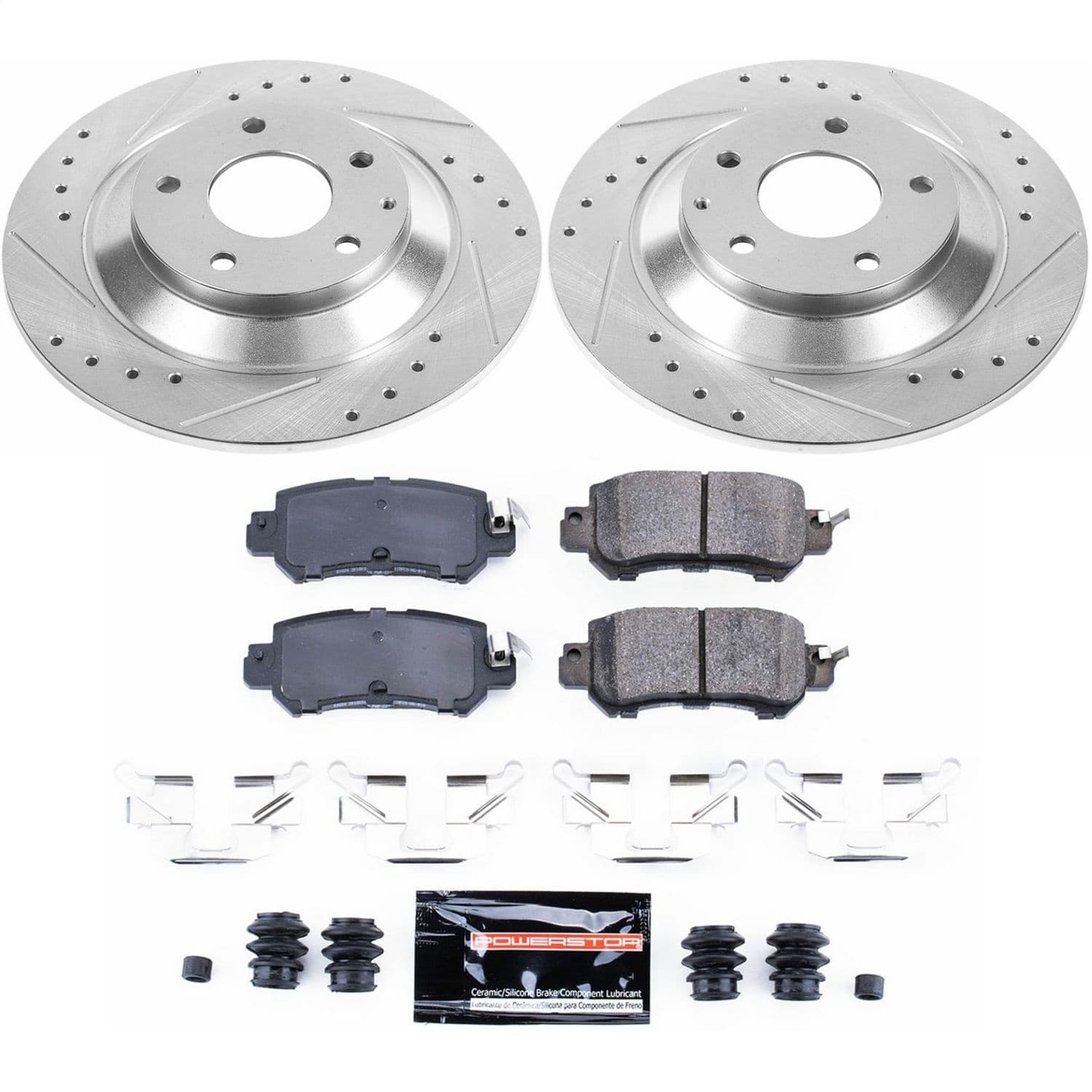Power Stop - K6964 - Rear - Disc Brake Pad and Rotor Kit image 1