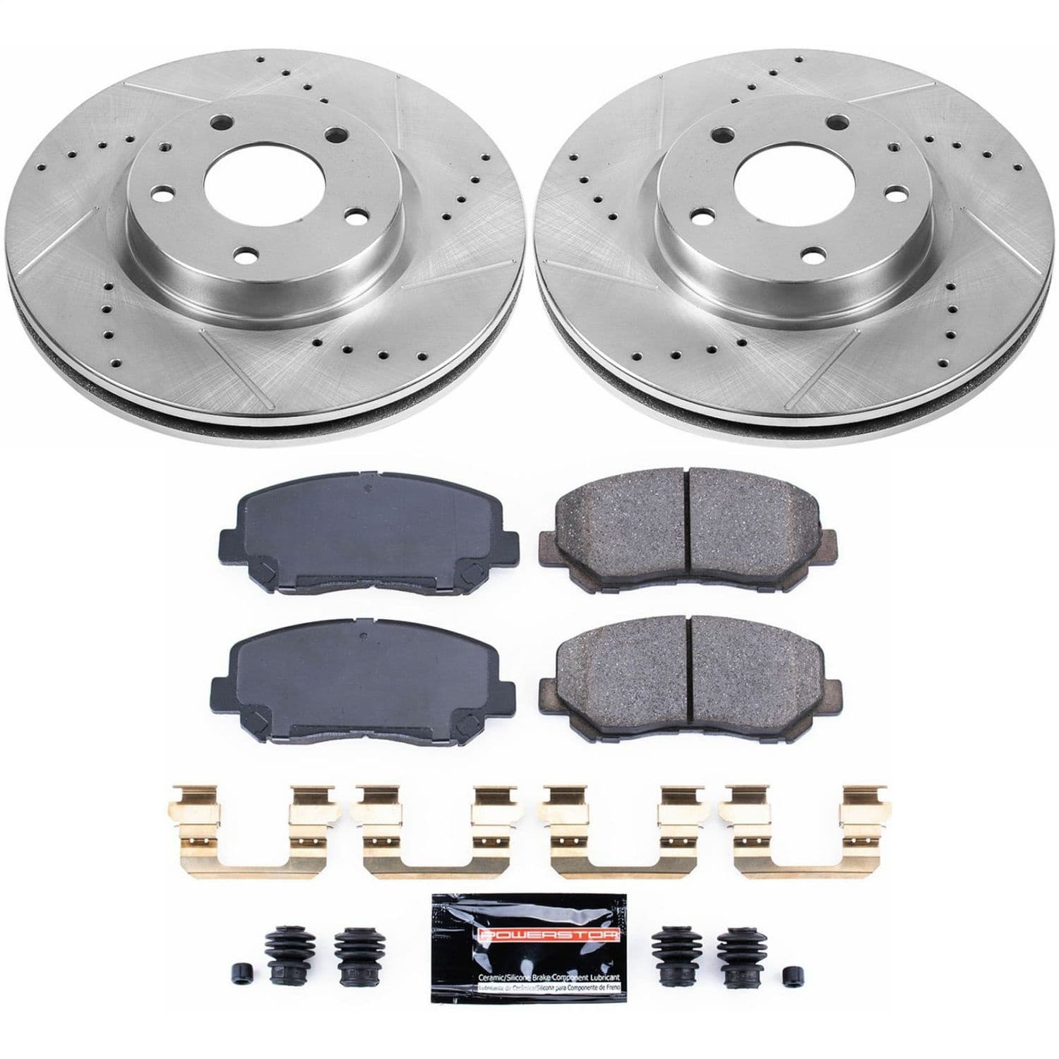 Power Stop - K6967 - Front - Disc Brake Pad and Rotor Kit image 1