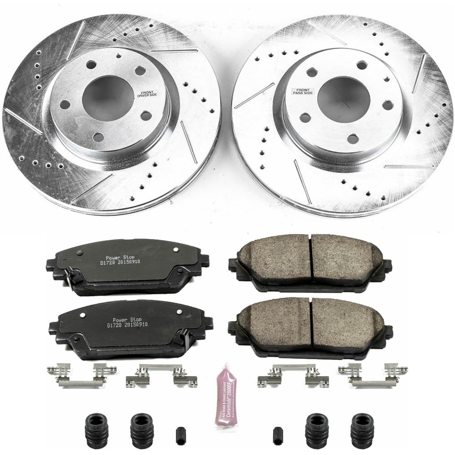 Power Stop - K6971 - Front - Disc Brake Pad and Rotor Kit image 1