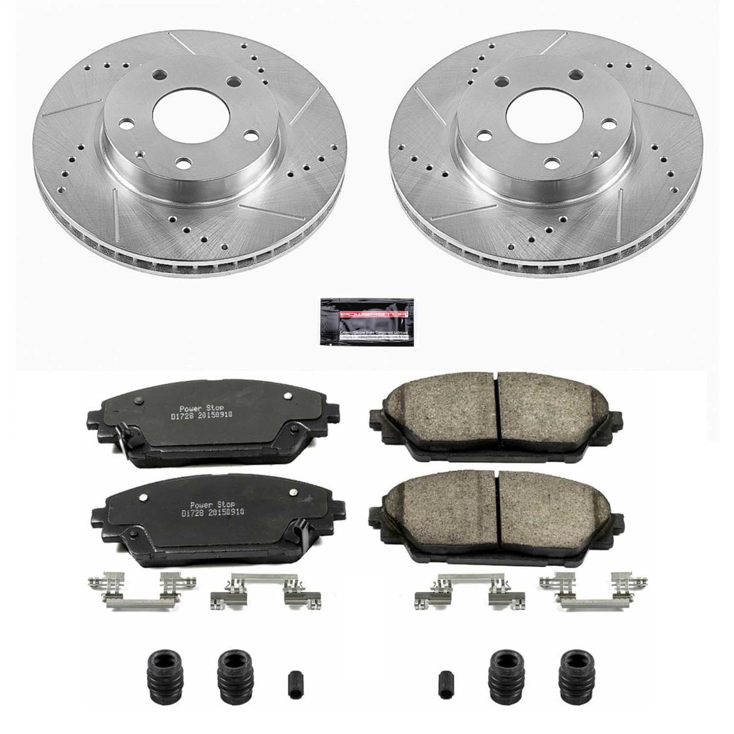 Power Stop - K6974 - Front - Disc Brake Pad and Rotor Kit image 1