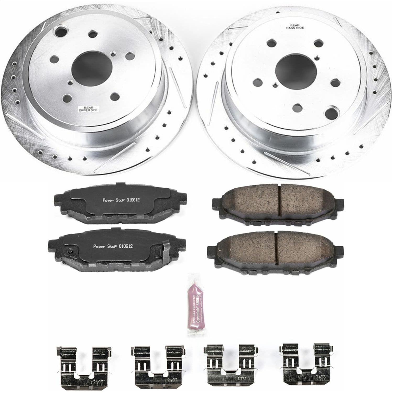 Power Stop - K6977 - Rear - Disc Brake Pad and Rotor Kit image 1