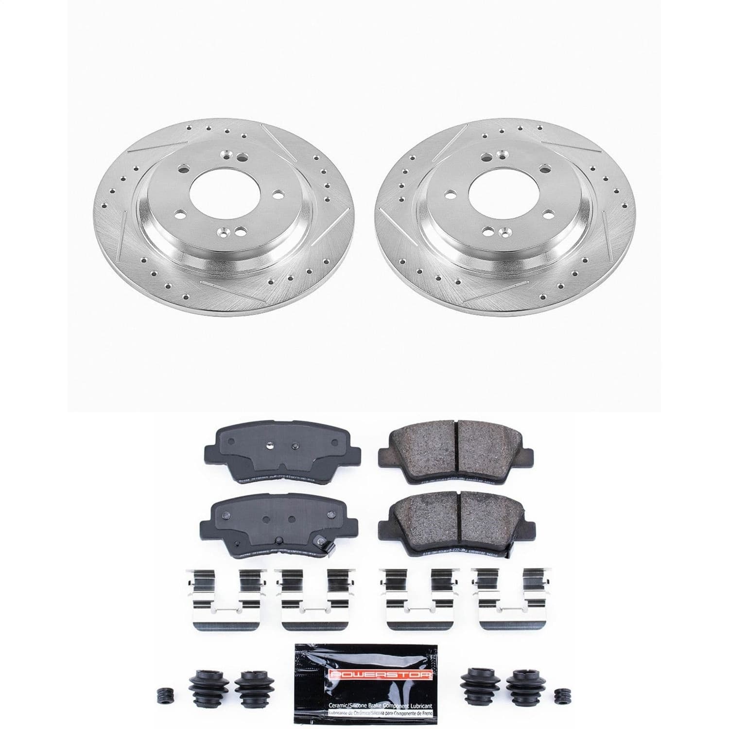 Power Stop - K6985 - Rear - Disc Brake Pad and Rotor Kit image 1