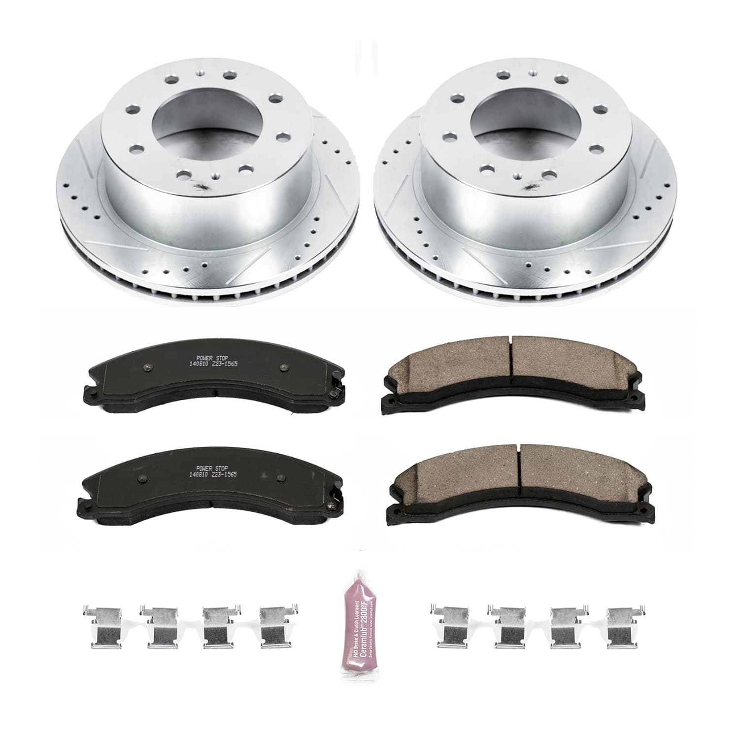 Power Stop - K6993 - Rear - Disc Brake Pad and Rotor Kit image 1