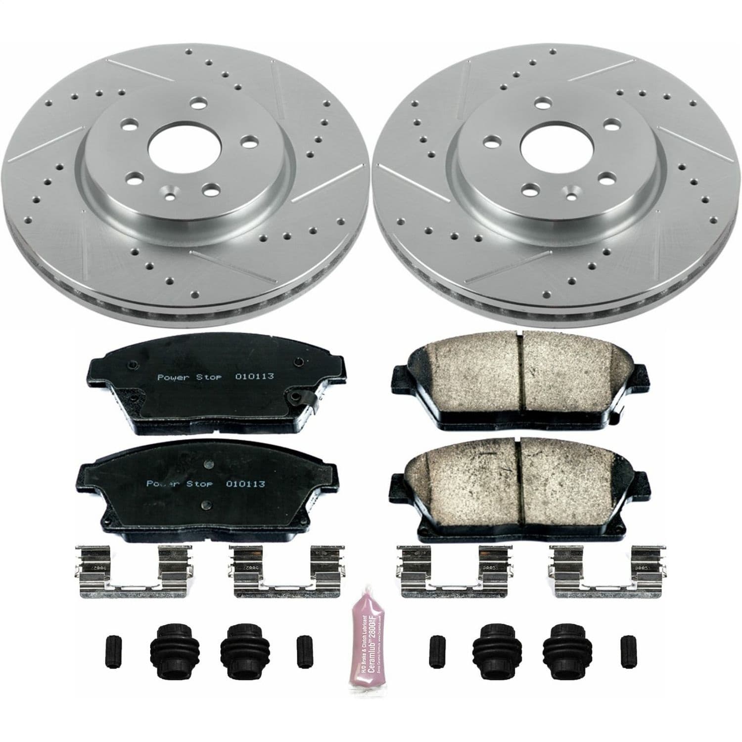 Power Stop - K6996 - Front - Disc Brake Pad and Rotor Kit image 1