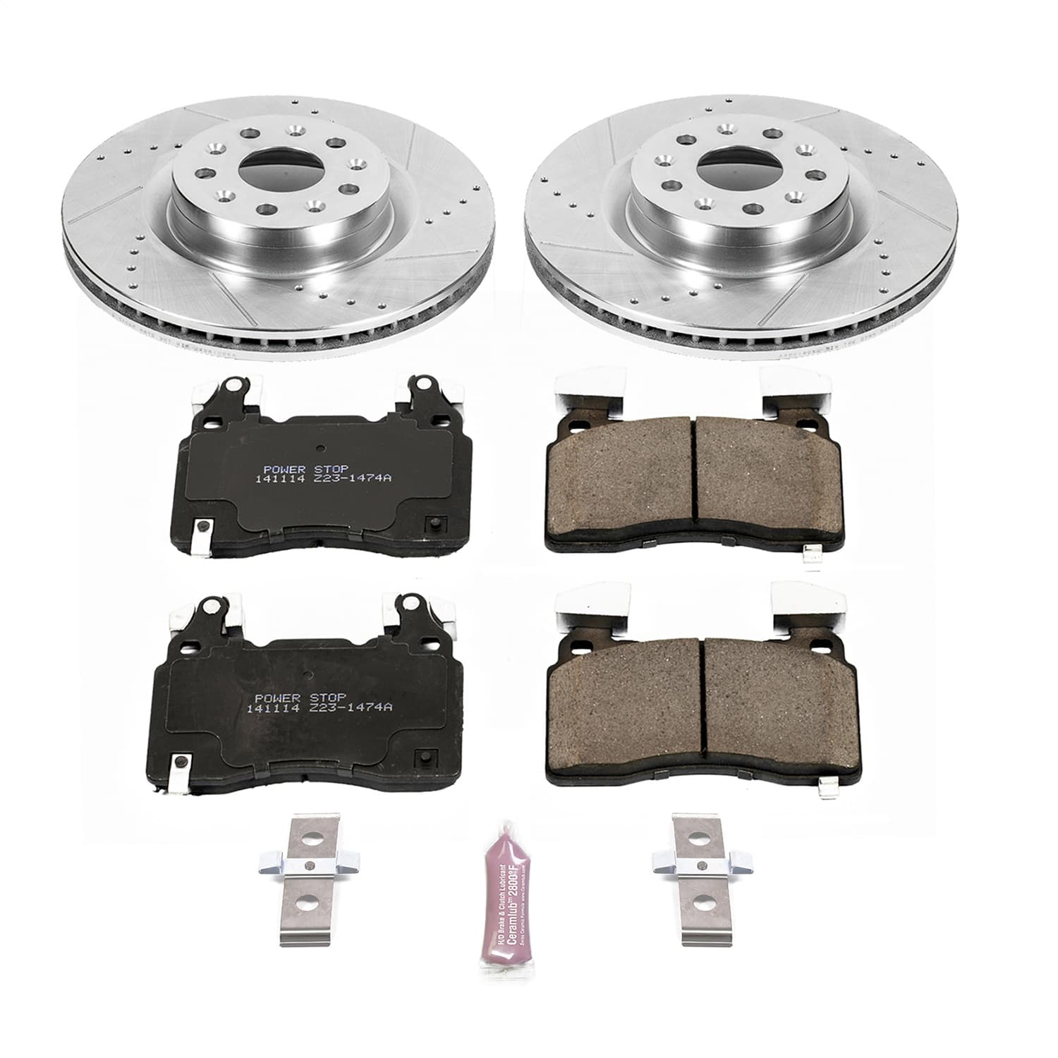Power Stop - K6998 - Front - Disc Brake Pad and Rotor Kit image 1