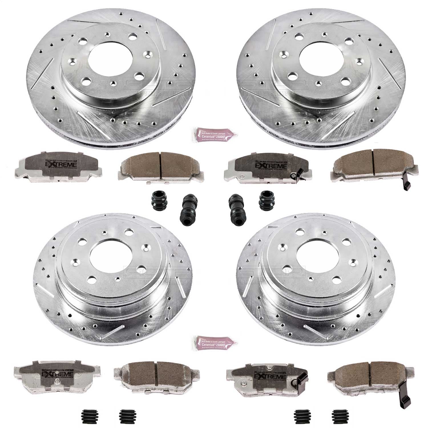 Power Stop - K700-26 - Front and Rear - Disc Brake Pad and Rotor Kit image 1