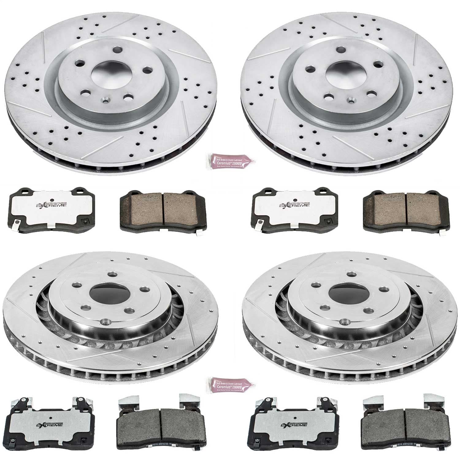 Power Stop - K7006-26 - Front and Rear - Disc Brake Pad and Rotor Kit image 1