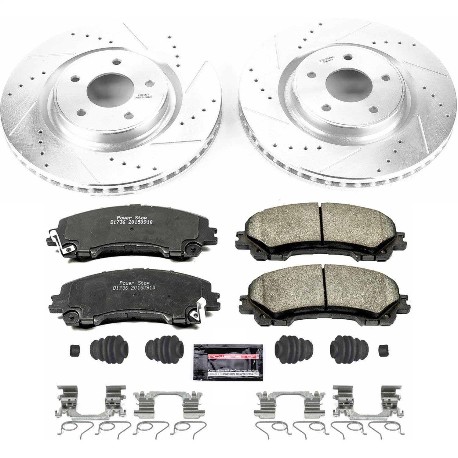 Power Stop - K7034 - Front - Disc Brake Pad and Rotor Kit image 1
