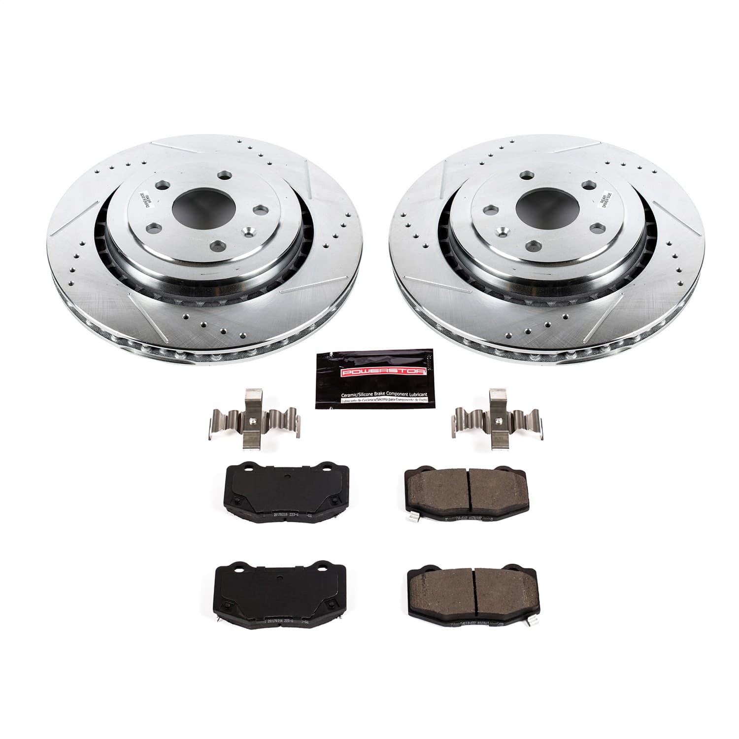 Power Stop - K7045 - Rear - Disc Brake Pad and Rotor Kit image 1