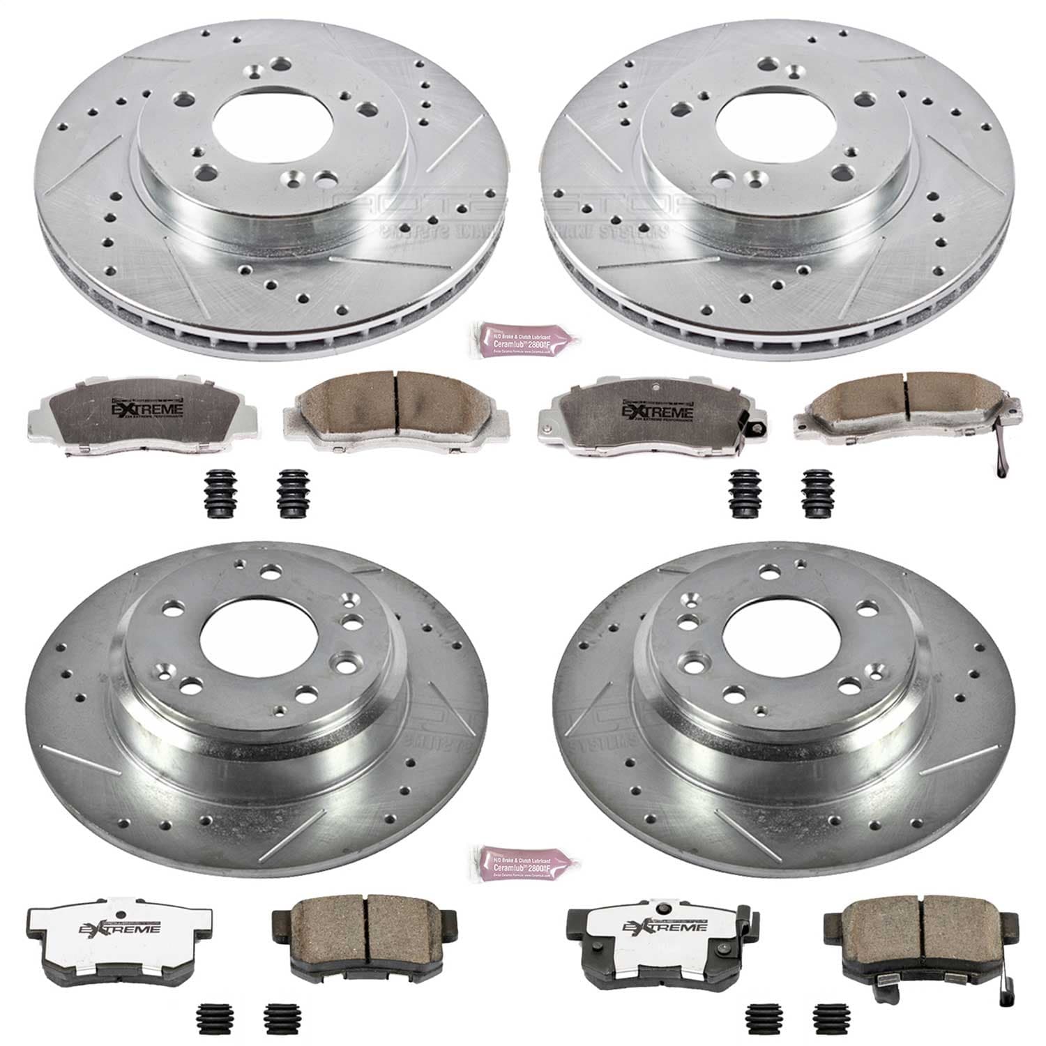 Power Stop - K705-26 - Front and Rear - Disc Brake Pad and Rotor Kit image 1