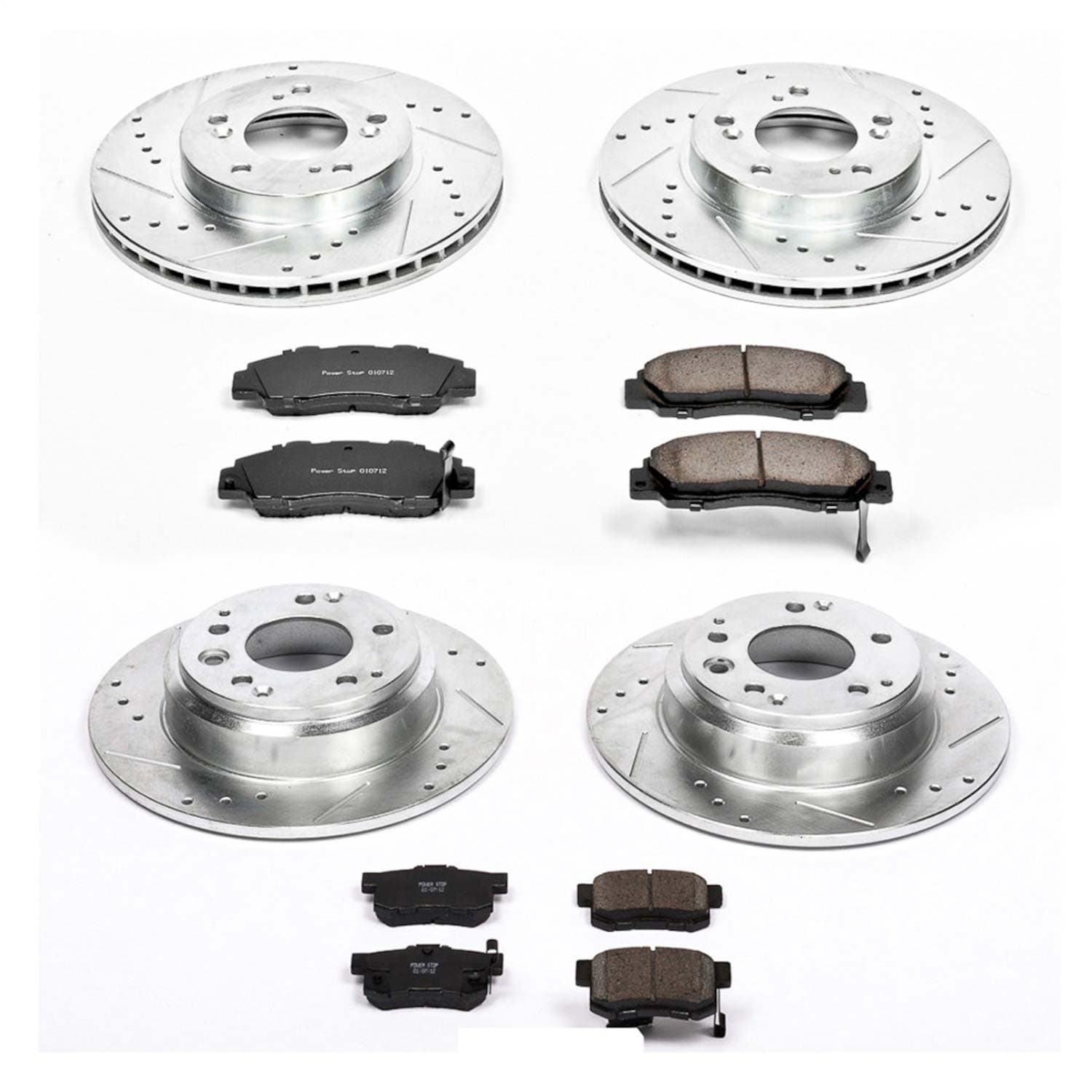 Power Stop - K705 - Front and Rear - Disc Brake Pad and Rotor Kit image 1