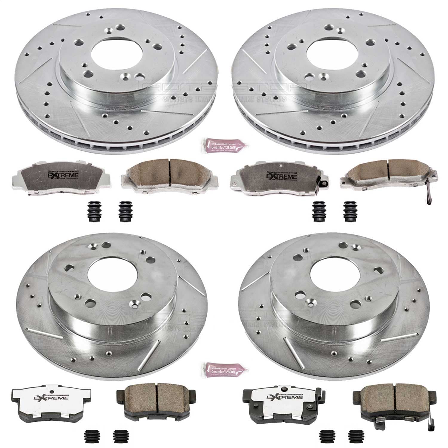 Power Stop - K706-26 - Front and Rear - Disc Brake Pad and Rotor Kit image 1