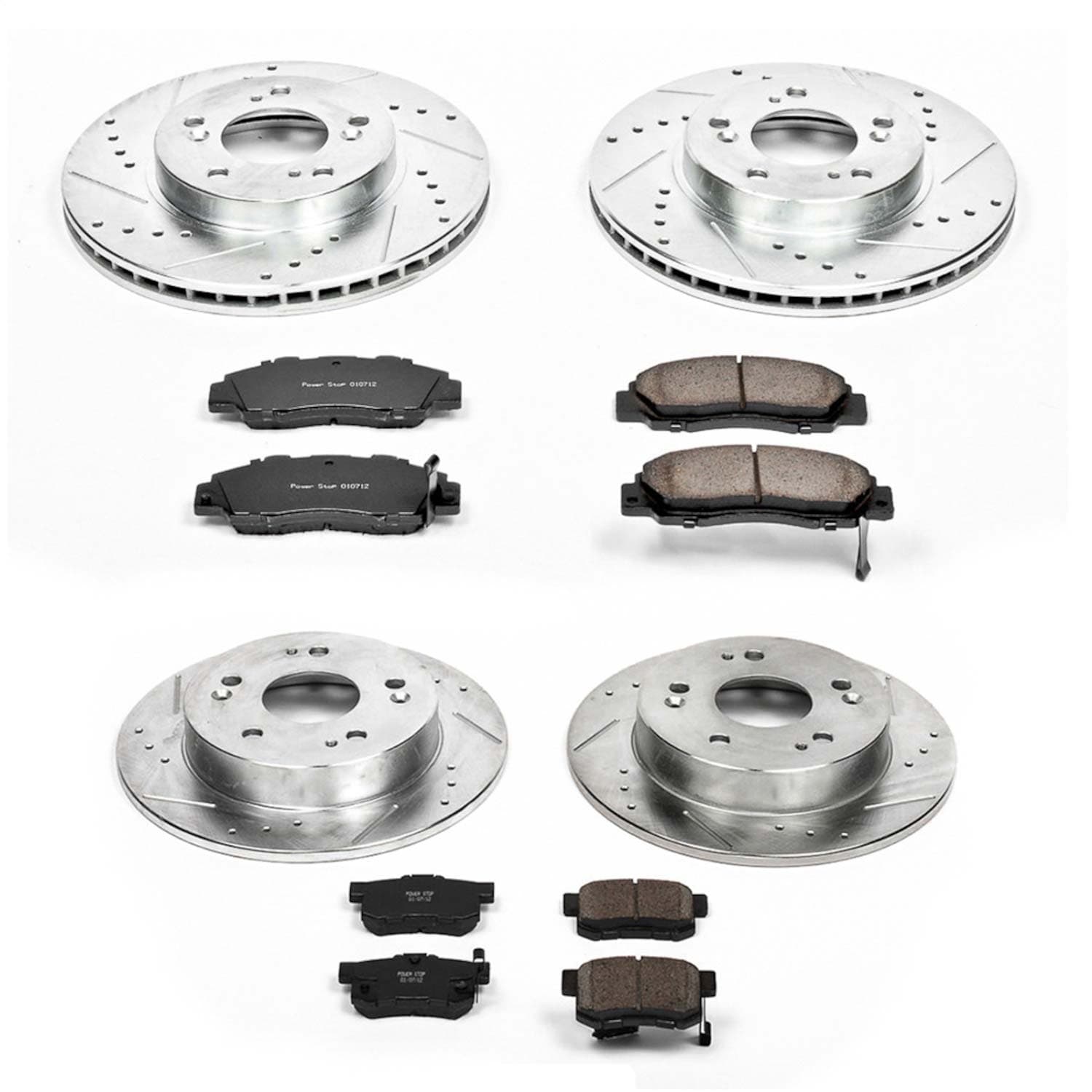 Power Stop - K706 - Front and Rear - Disc Brake Pad and Rotor Kit image 1
