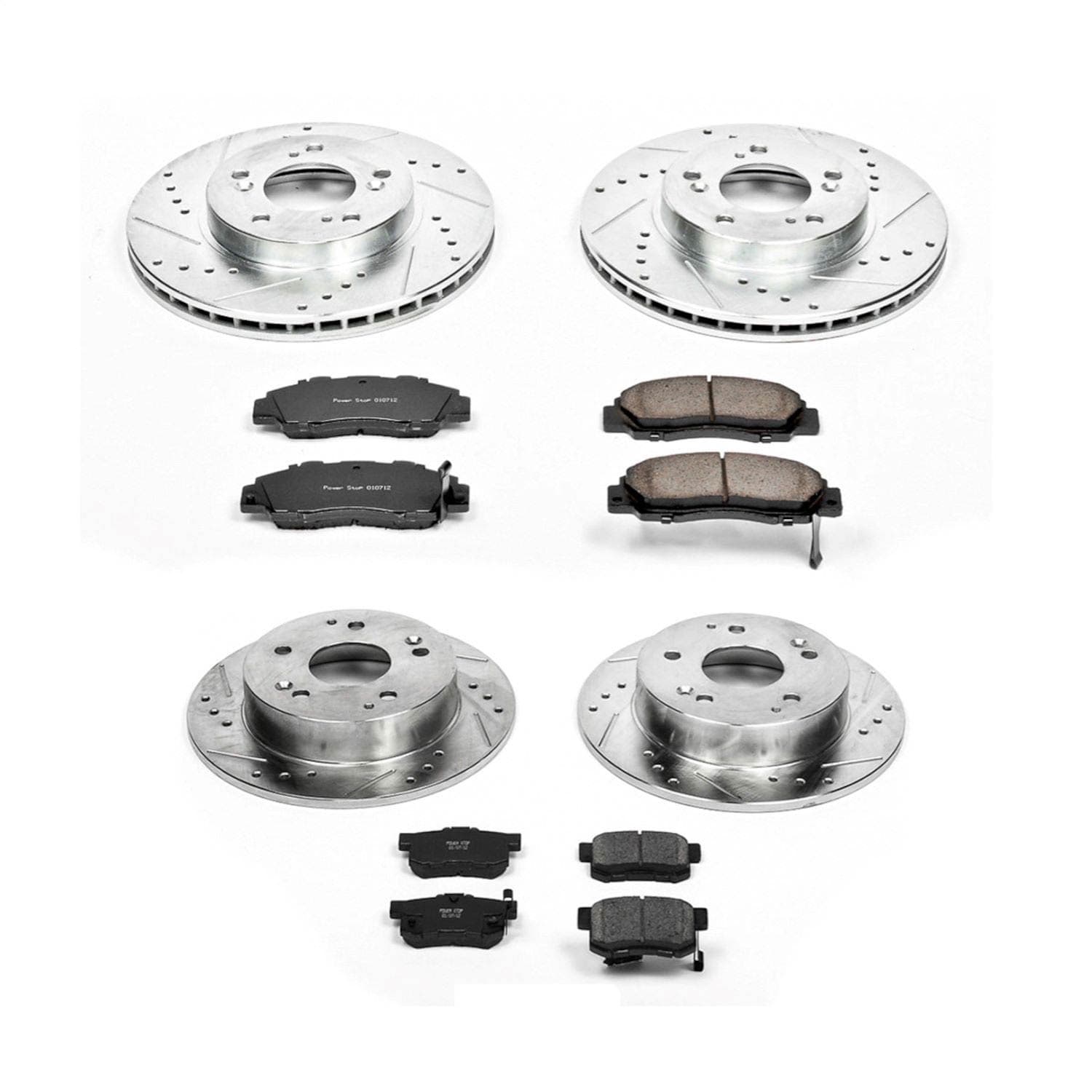 Power Stop - K707 - Front and Rear - Disc Brake Pad and Rotor Kit image 1